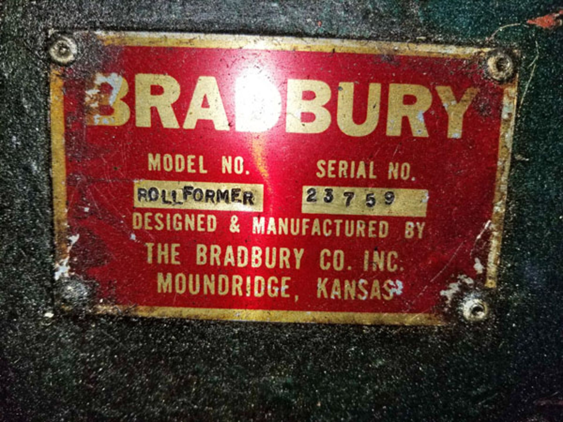 The Bradbury Co. 36" "R" Panel Forming Line - Bild 22 aus 29