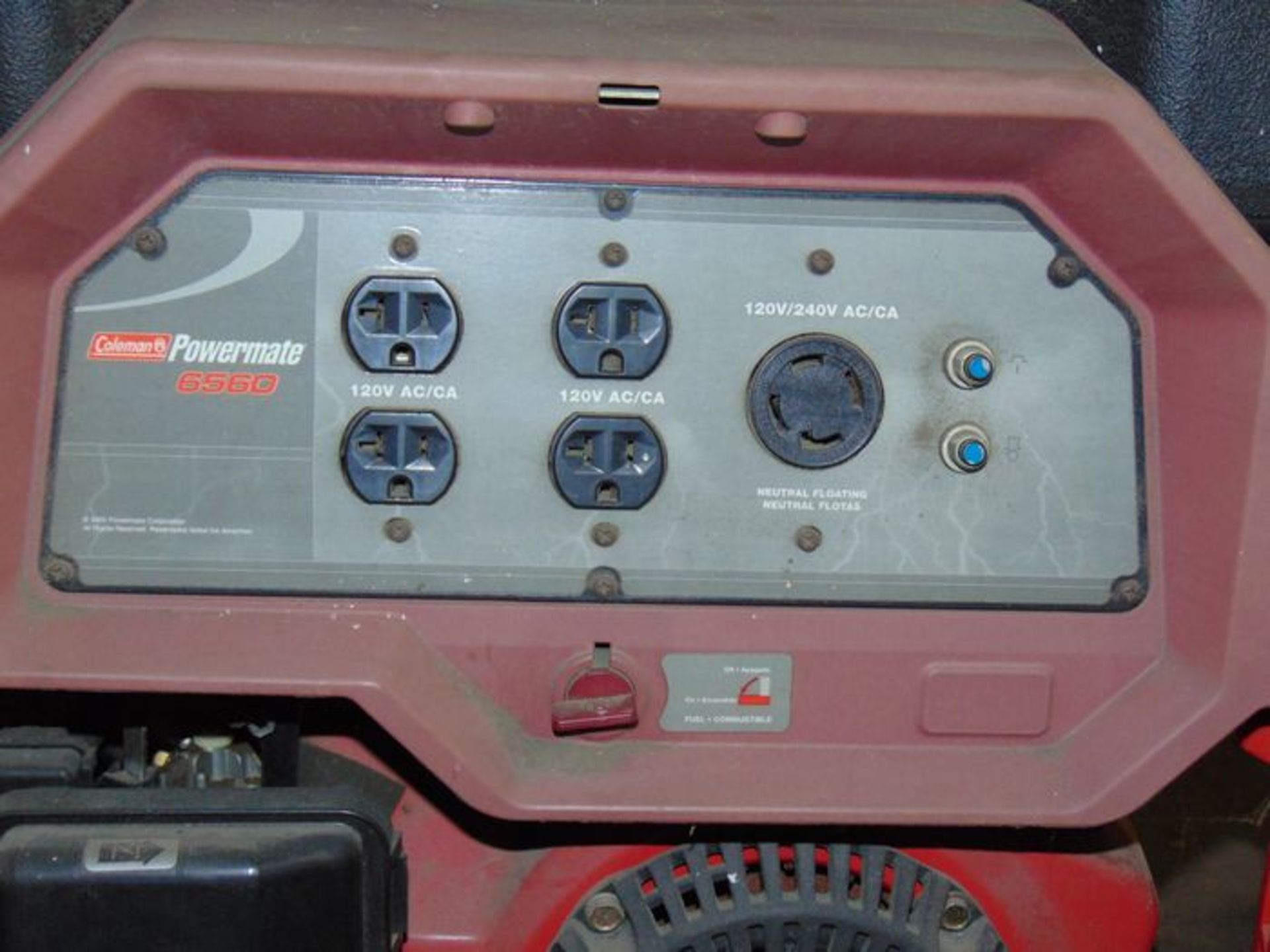 Generator: 120/240v, 6560w, 60hz, Ph1, 3600rpm, 43.8/21.9a , S/N: 96460830, Located At: 2222 Poydras - Image 4 of 4