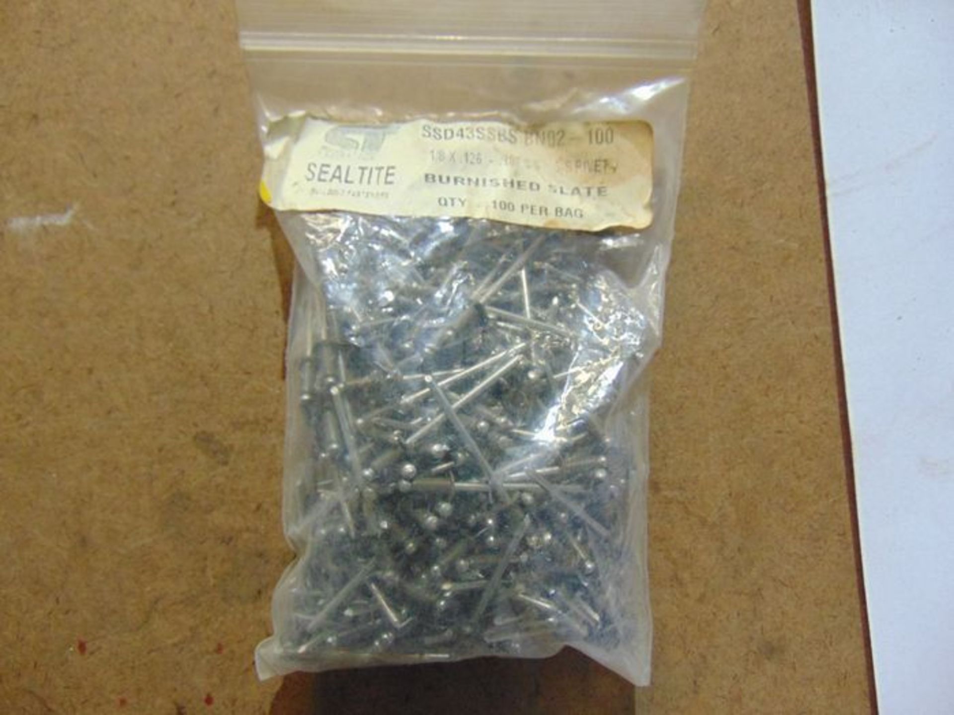 Lot Of Sealtite rivets: (18) Stainless Steel 1/8x.126-.187, 100 Qty Per Bag, Located At: 2222 - Image 3 of 3