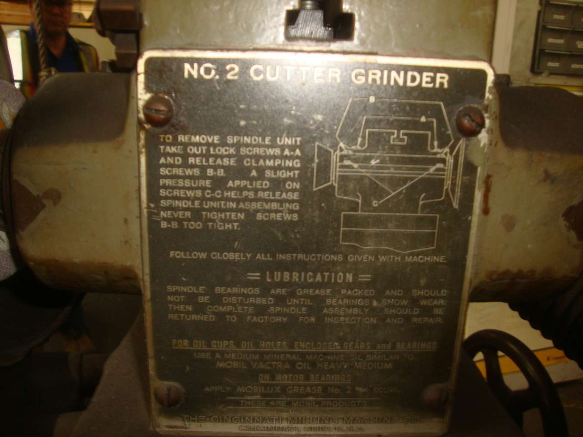 Cincinnati # 2 Tool & Cutter Grinder, - Image 3 of 3