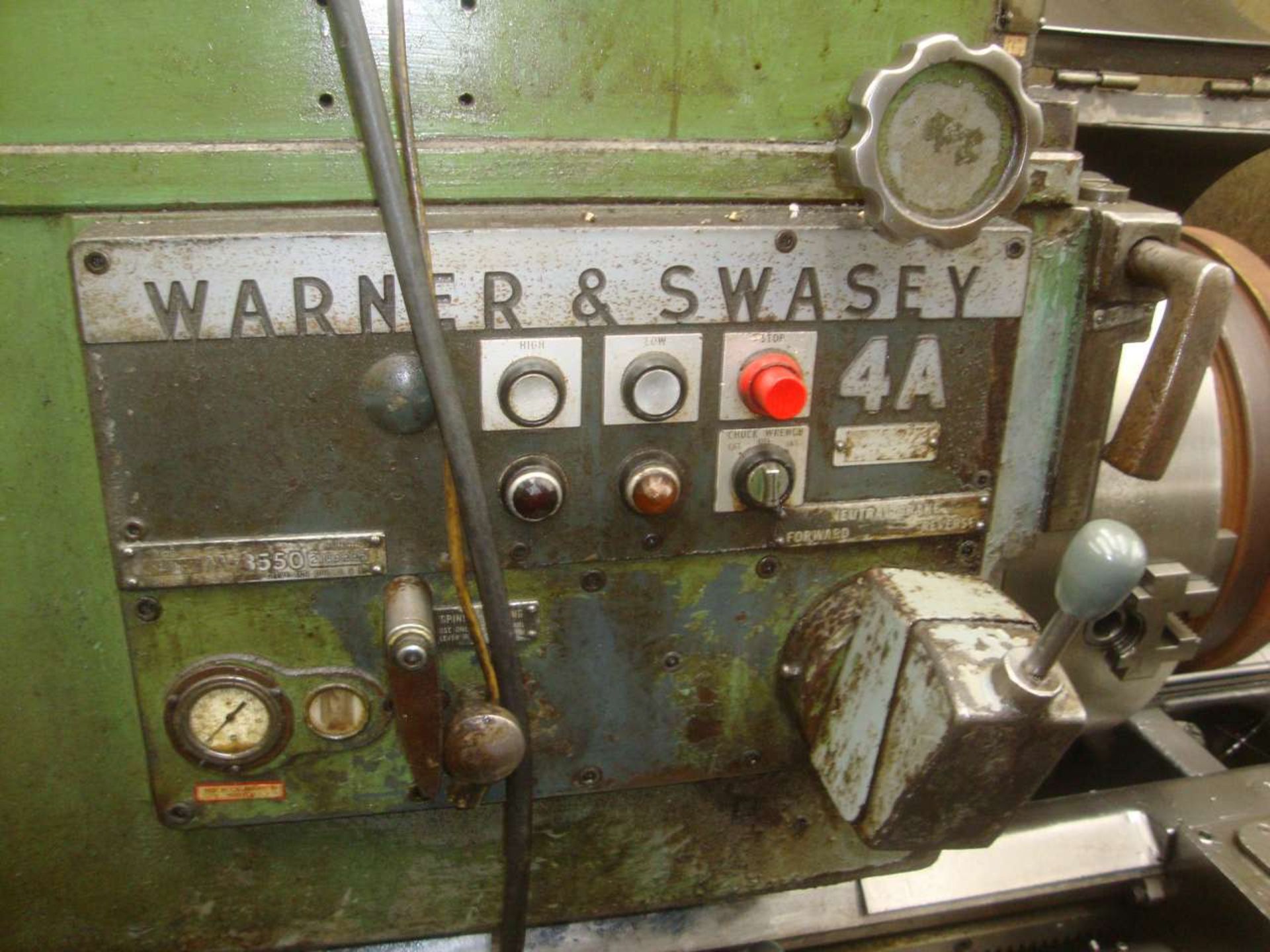 Warner & Swasey 4A M-3550 Turret Lathe, - Image 3 of 6