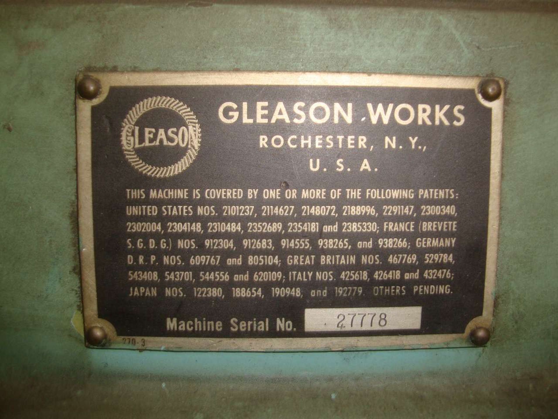 Gleason 14 Straight Bevel Conifex Gear Generator - Image 4 of 8