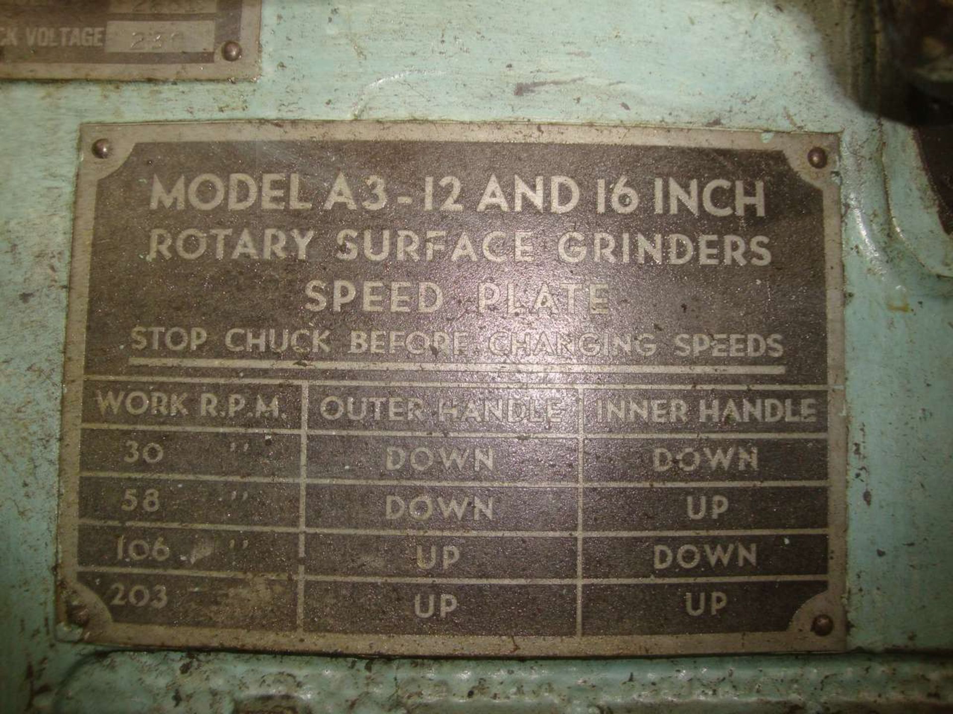 Arter A312 Rotary Surface Grinder, - Image 5 of 5