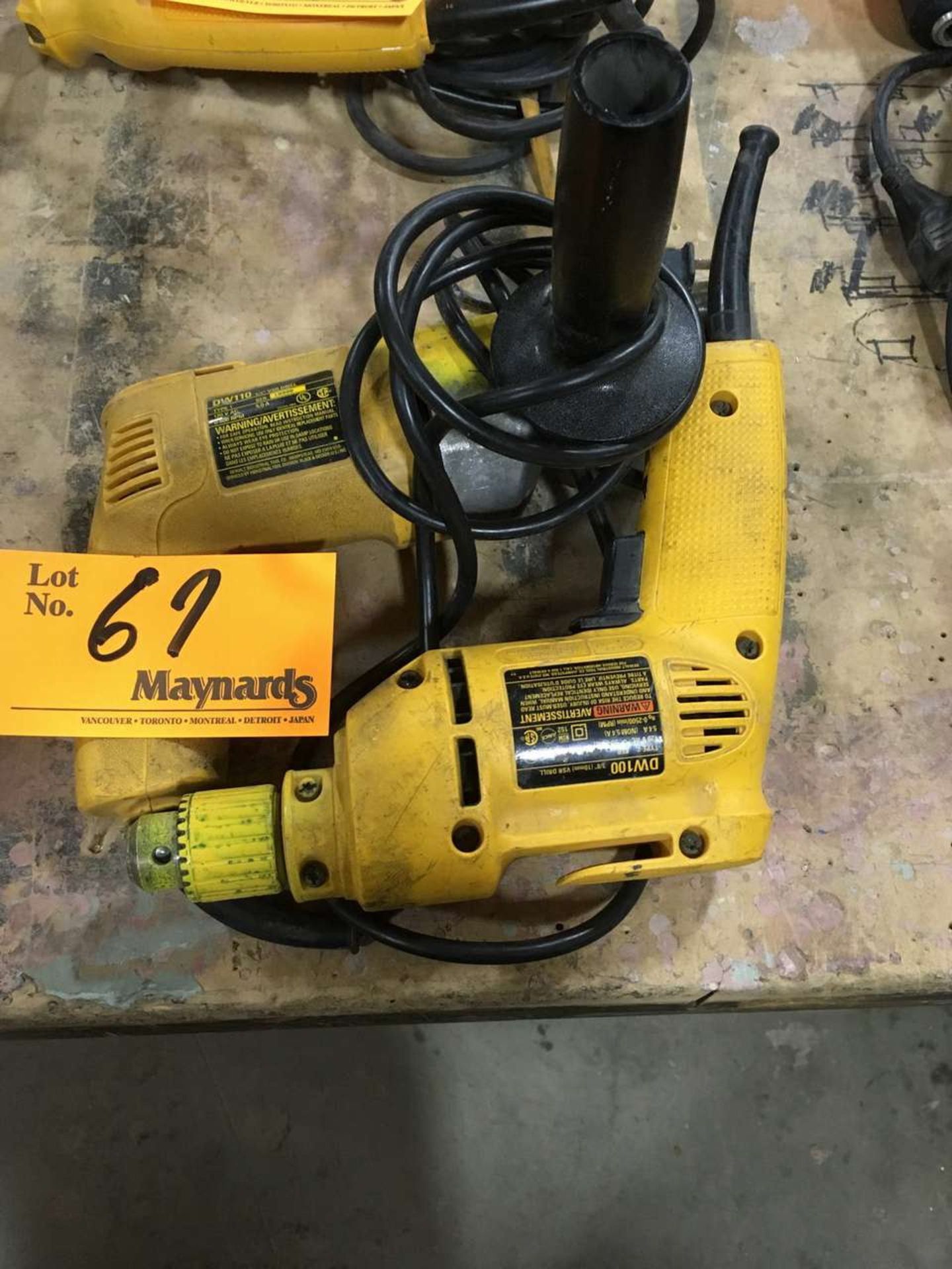 DeWalt DW100/DW110 (2) Electric 3/8"(10mm) VSR Drill Drivers