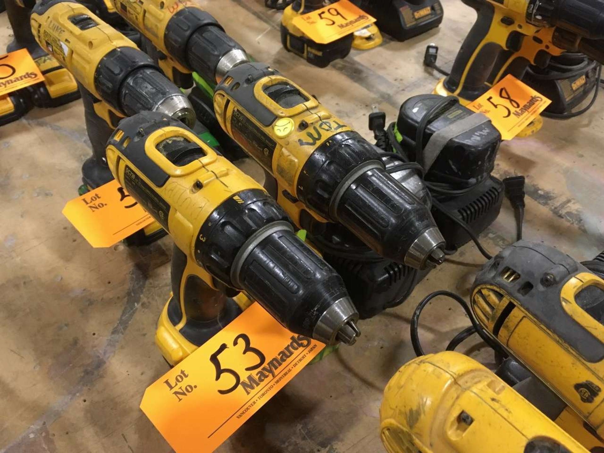 DeWalt DC730 (2) 20V Lithium Ion Cordless 1/2"(12.7mm) Drill Drivers - Image 2 of 2