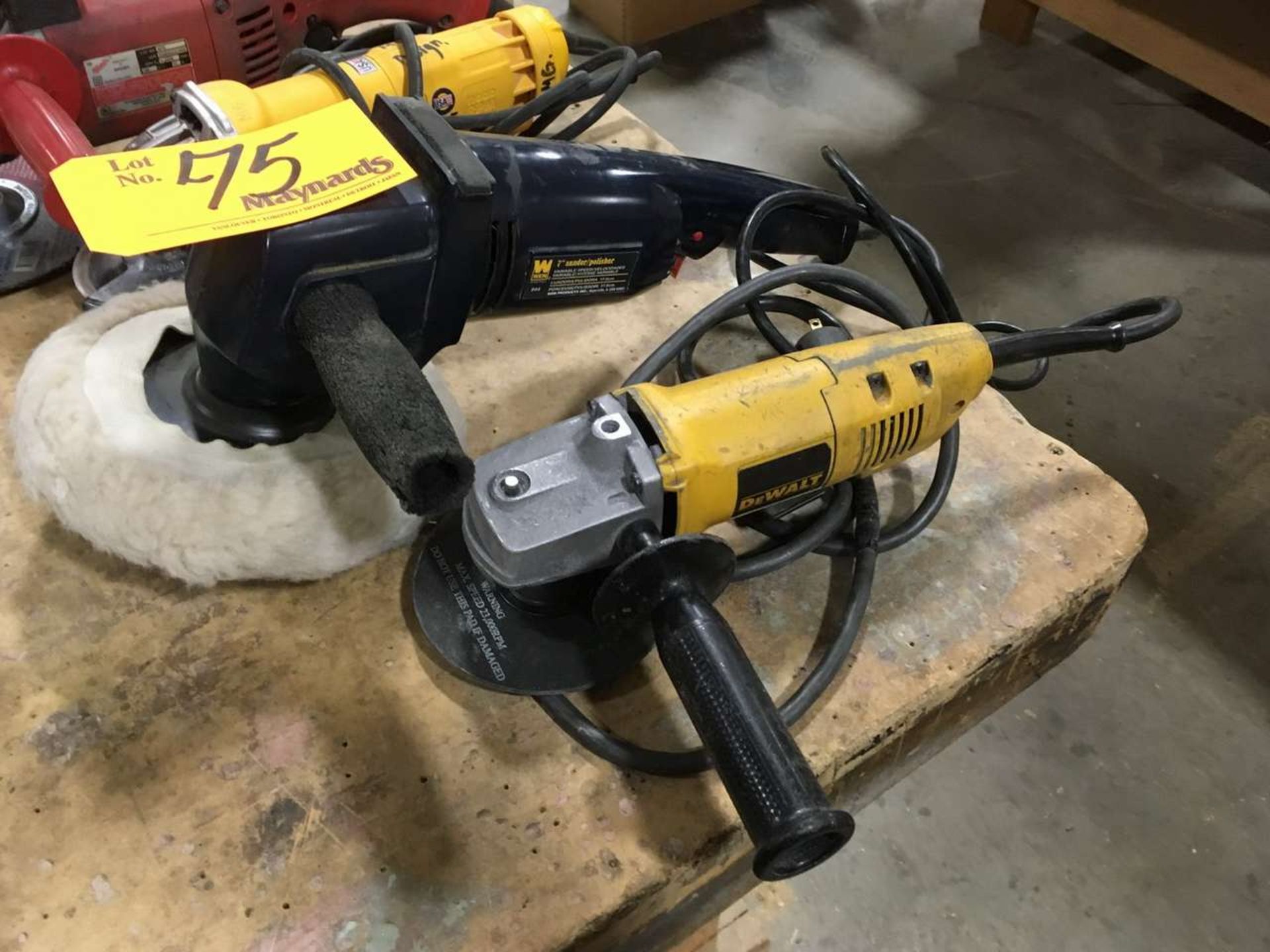 WEN/DeWalt 944/dw402 (2) Electric Angle Grinders - Image 2 of 2