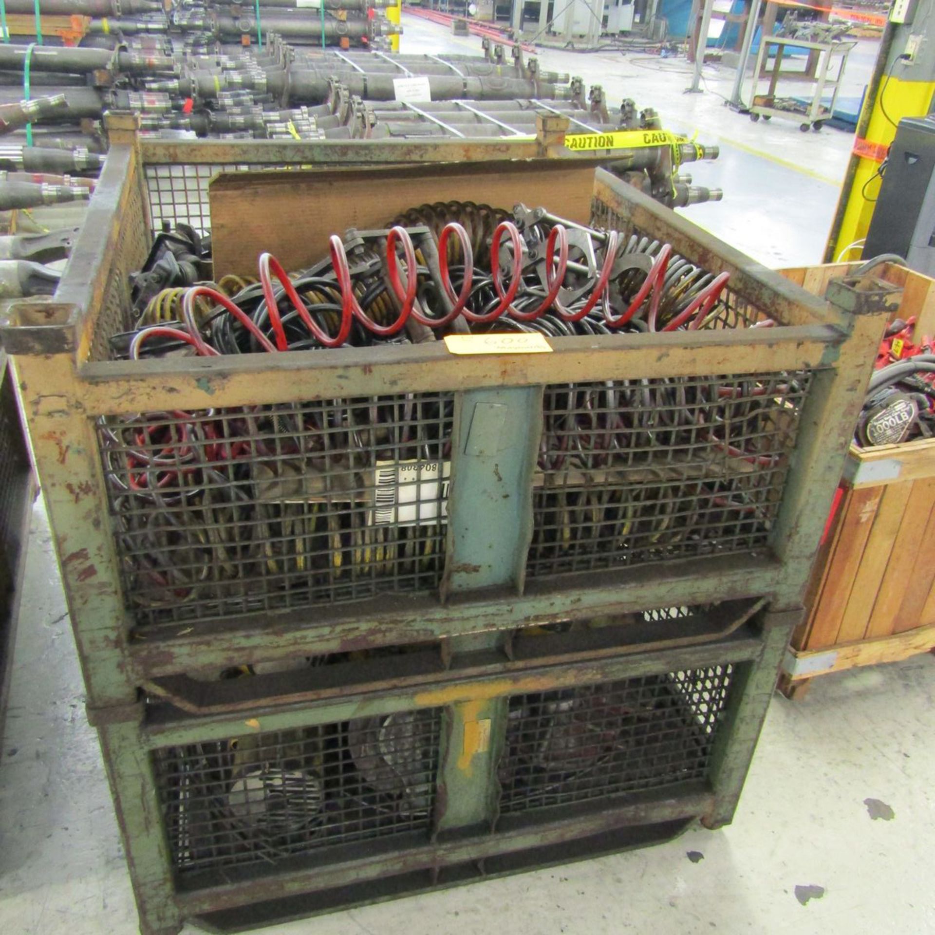 Lot of Assorted Chain Hoist Spare Parts to Include Partially Dissambeled Hoists, Chains, Pneumatic