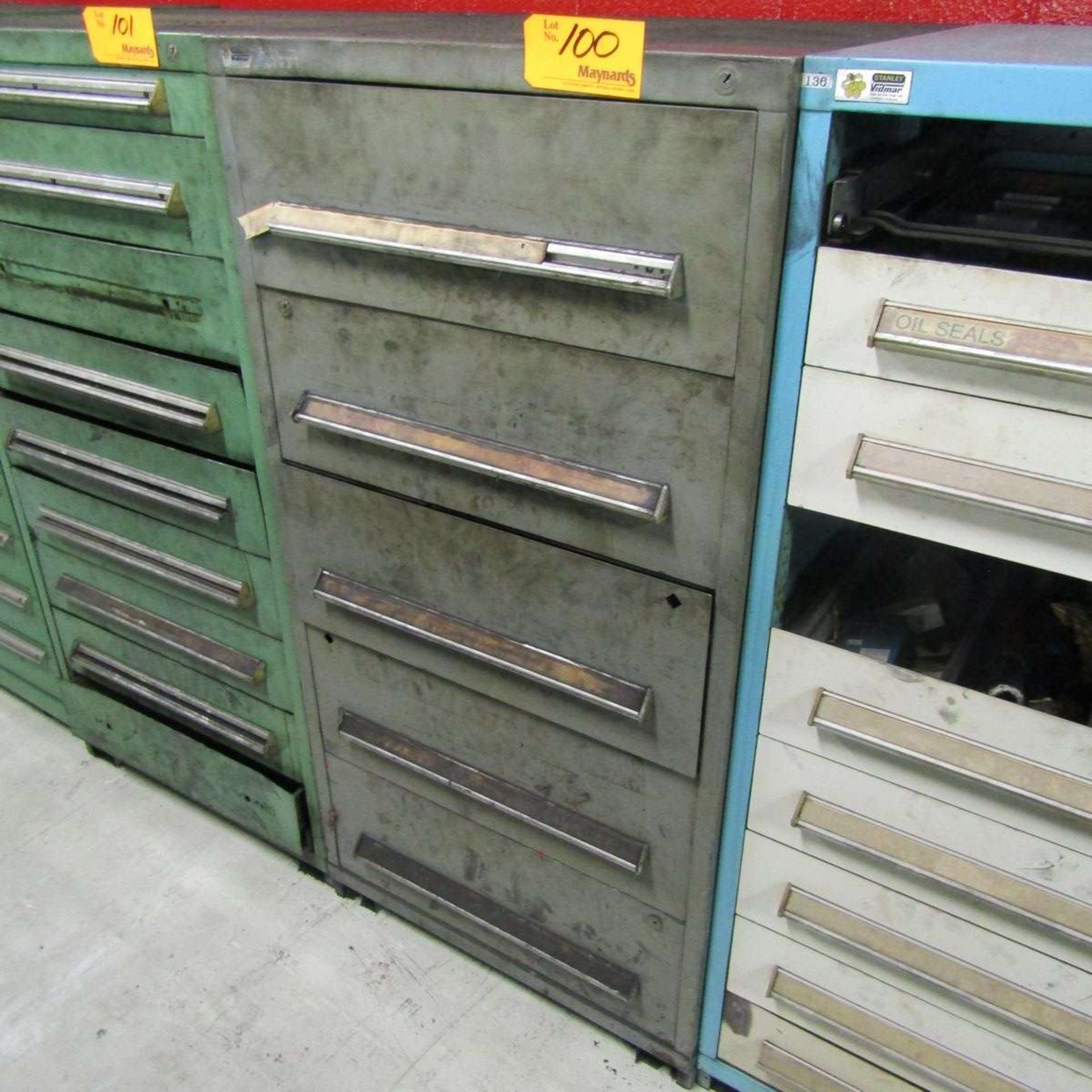 Stanley Vidmar 5-Drawer Heavy Duty Parts Cabinet