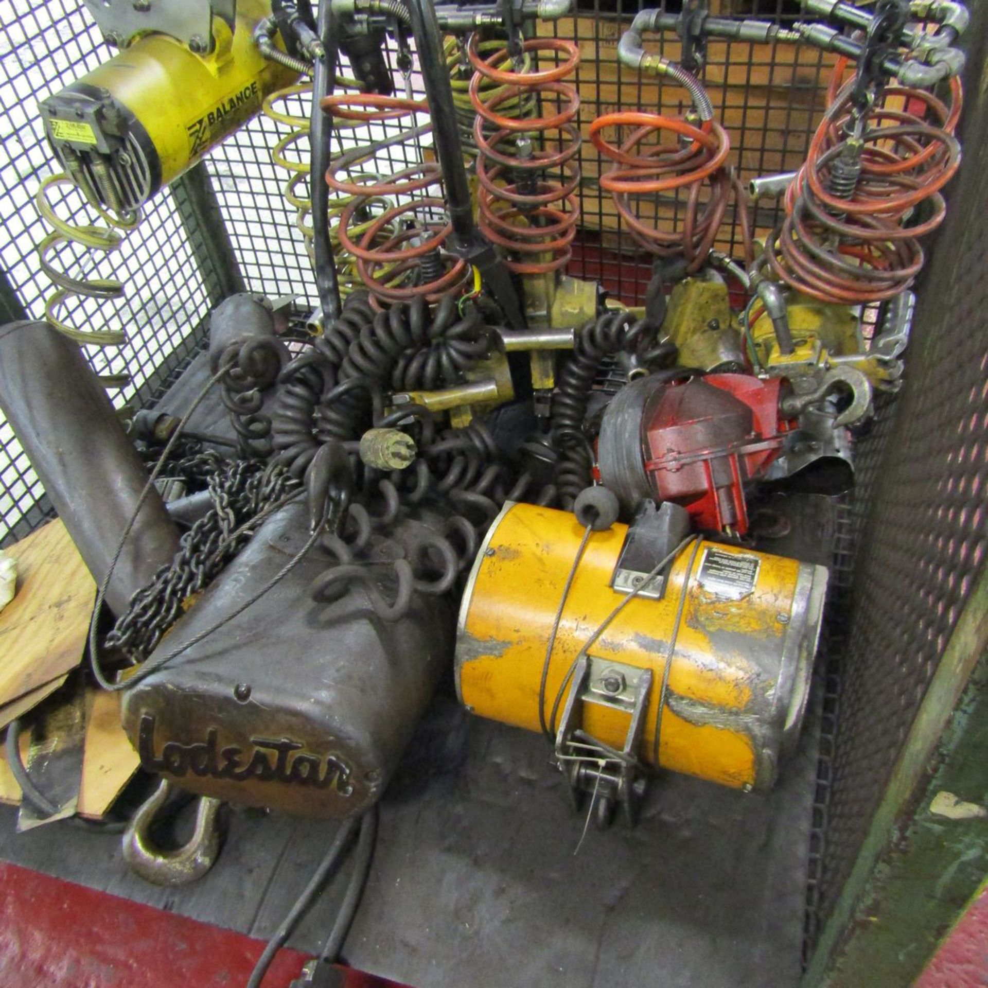 Lot of Assorted Chain Hoist Spare Parts to Include Partially Dissambeled Hoists, Chains, Pneumatic - Image 2 of 4