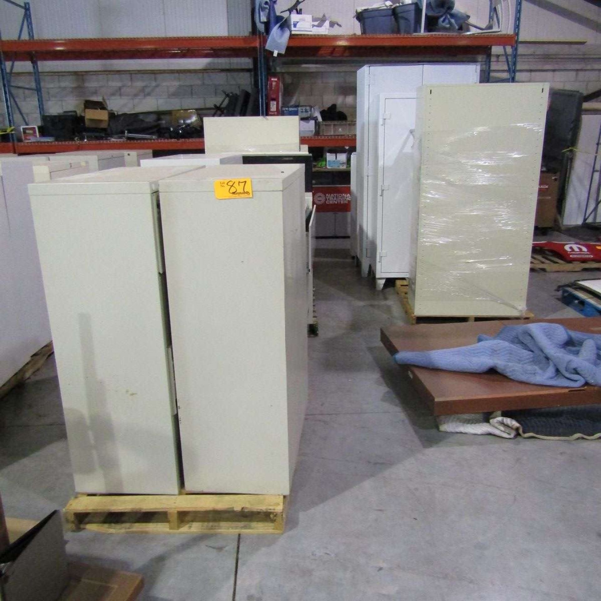 Lot of Various Size Wooden and Metal Cabinets