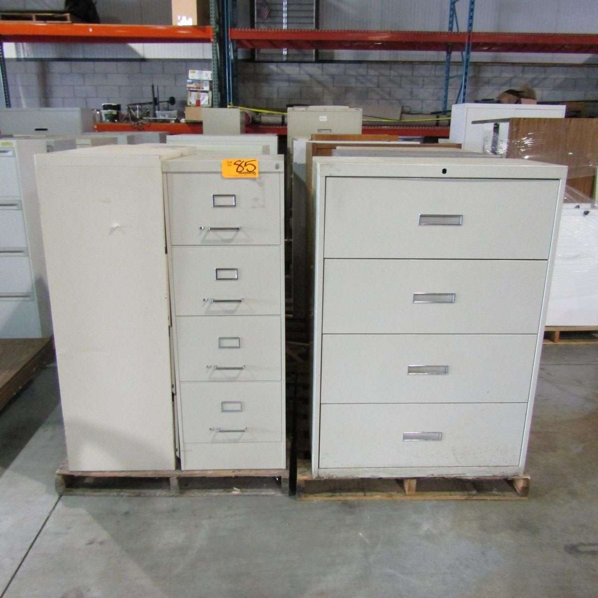 Lot of Various Size Wooden and Metal Cabinets