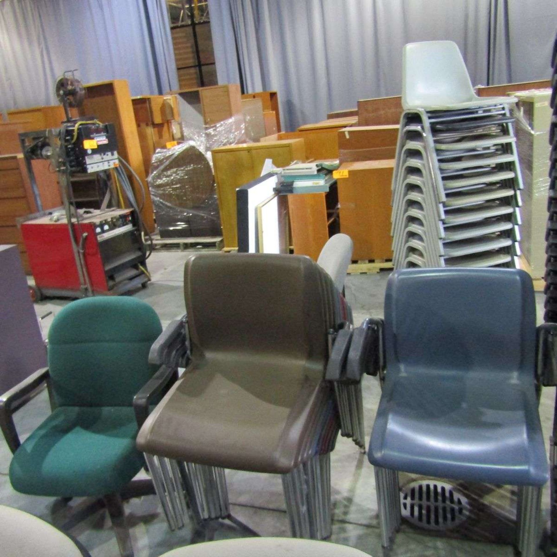 Lot of Assorted Style Plastic Chairs - Image 3 of 8