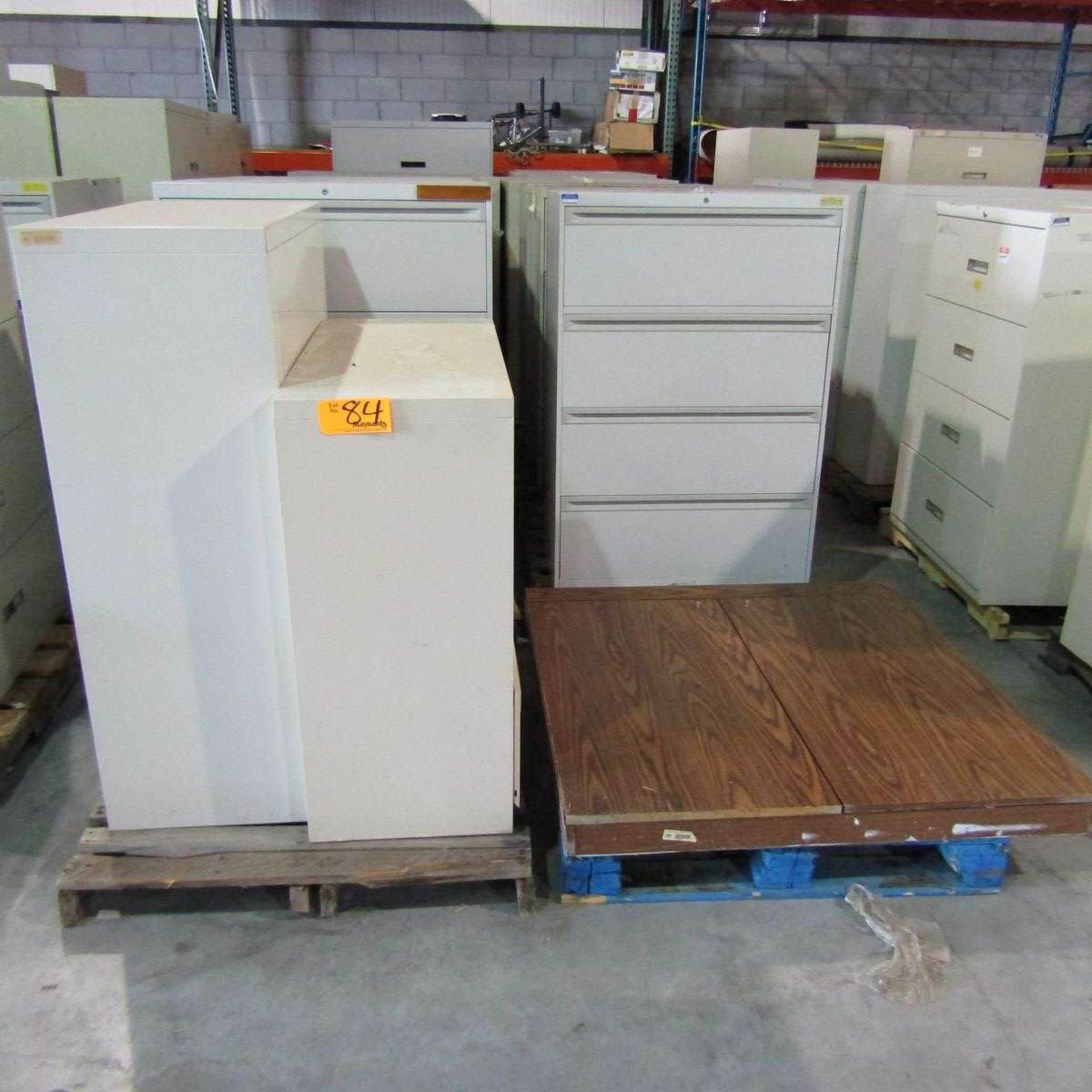 Lot of Various Size Wooden and Metal Cabinets