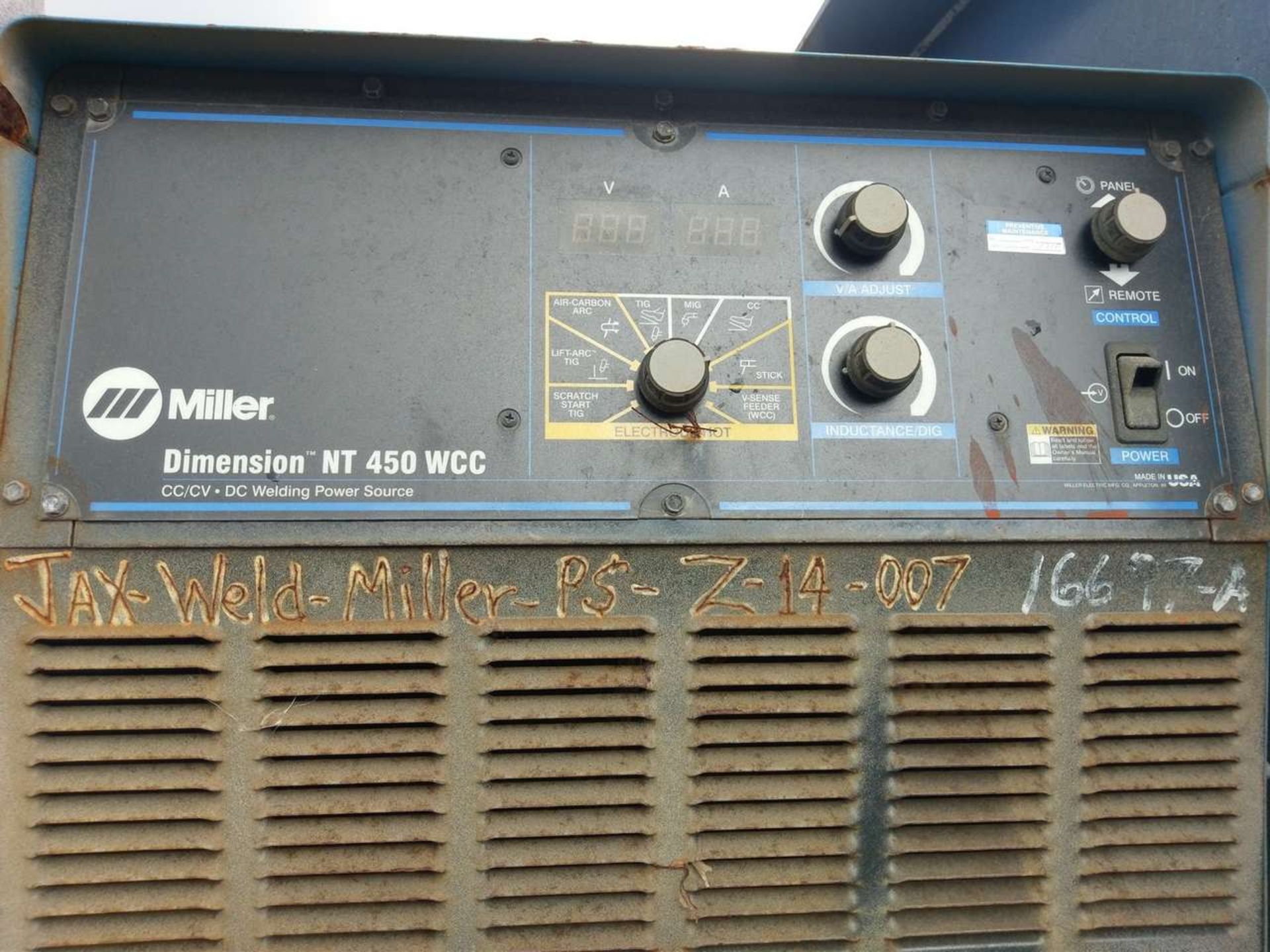 Miller Dimension NT 450 WCC (4) CC/CV DC Welding Power Sources - Image 9 of 22