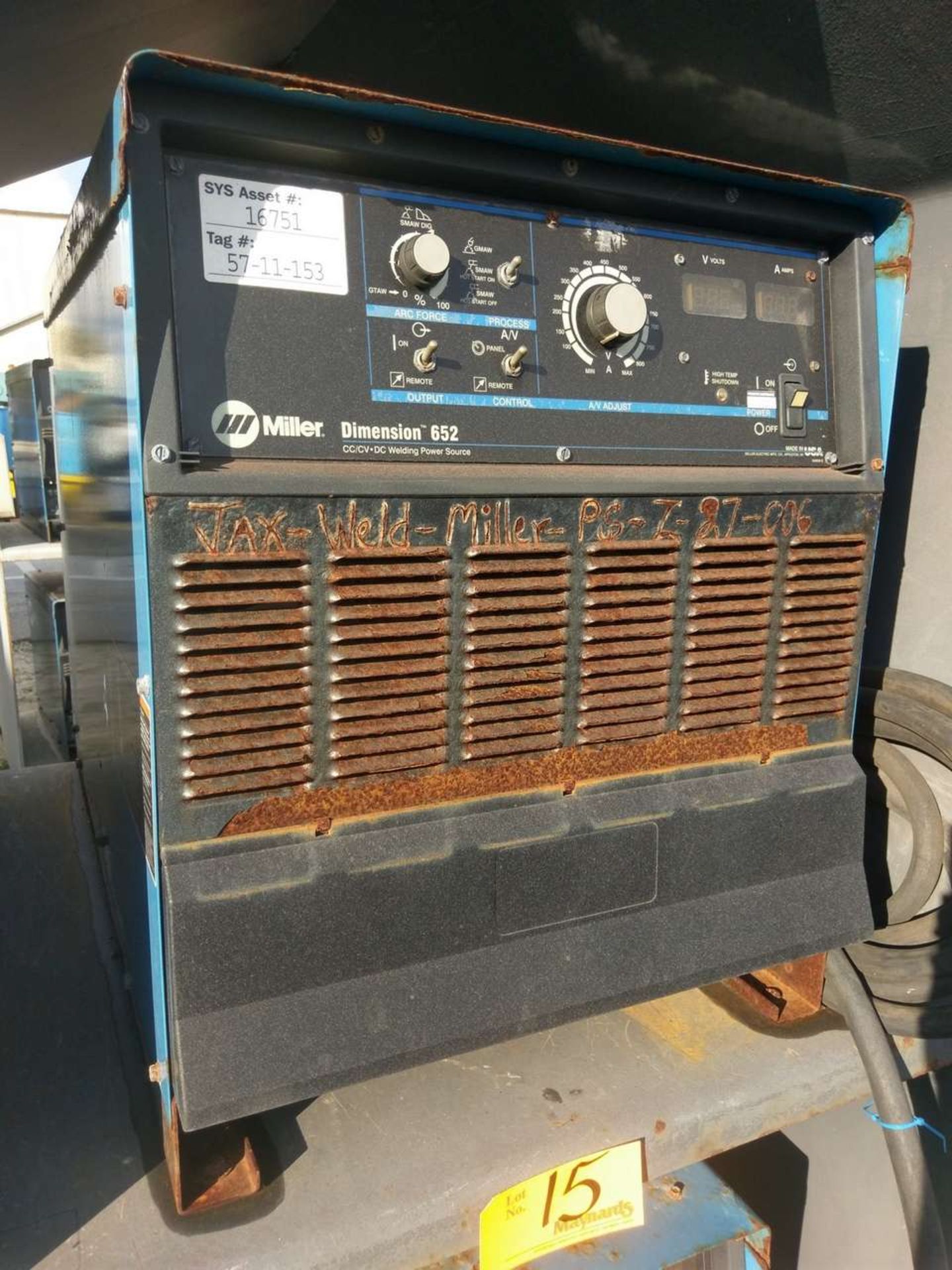 Miller Dimension 652 (2) CC/CV DC Welding Power Sources - Image 2 of 11