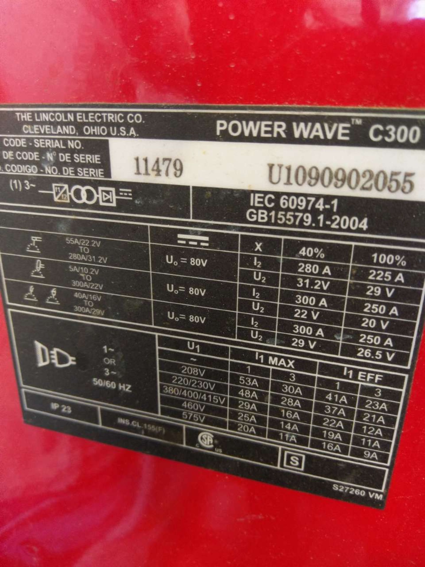 Lincoln Electric C300 Powerwave Welding Power Source - Image 5 of 5