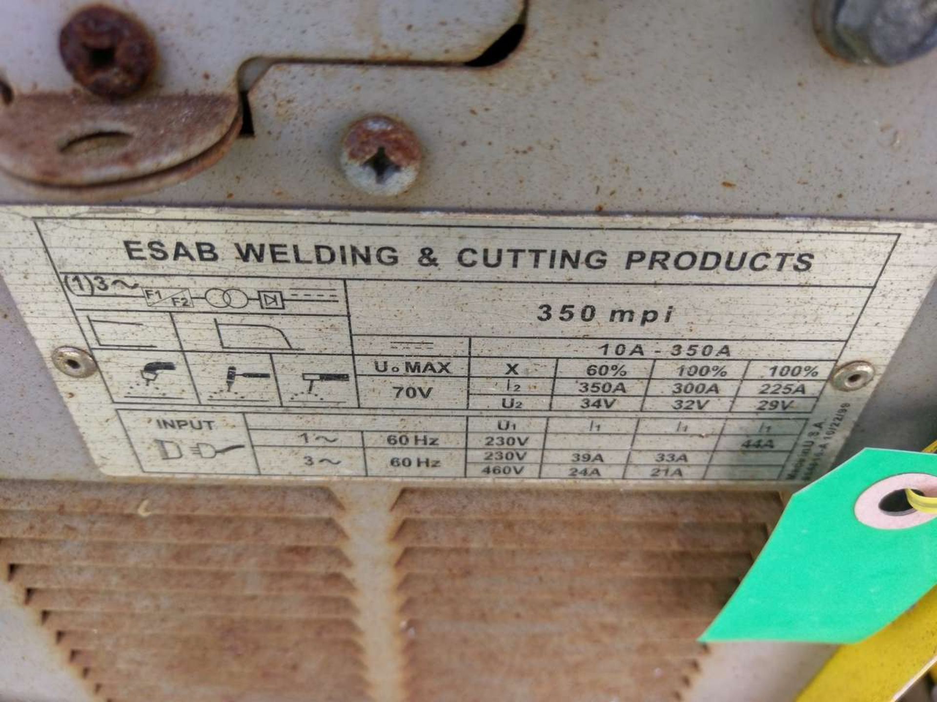 ESAB 350 mpi (3) Welding Power Source - Image 13 of 14