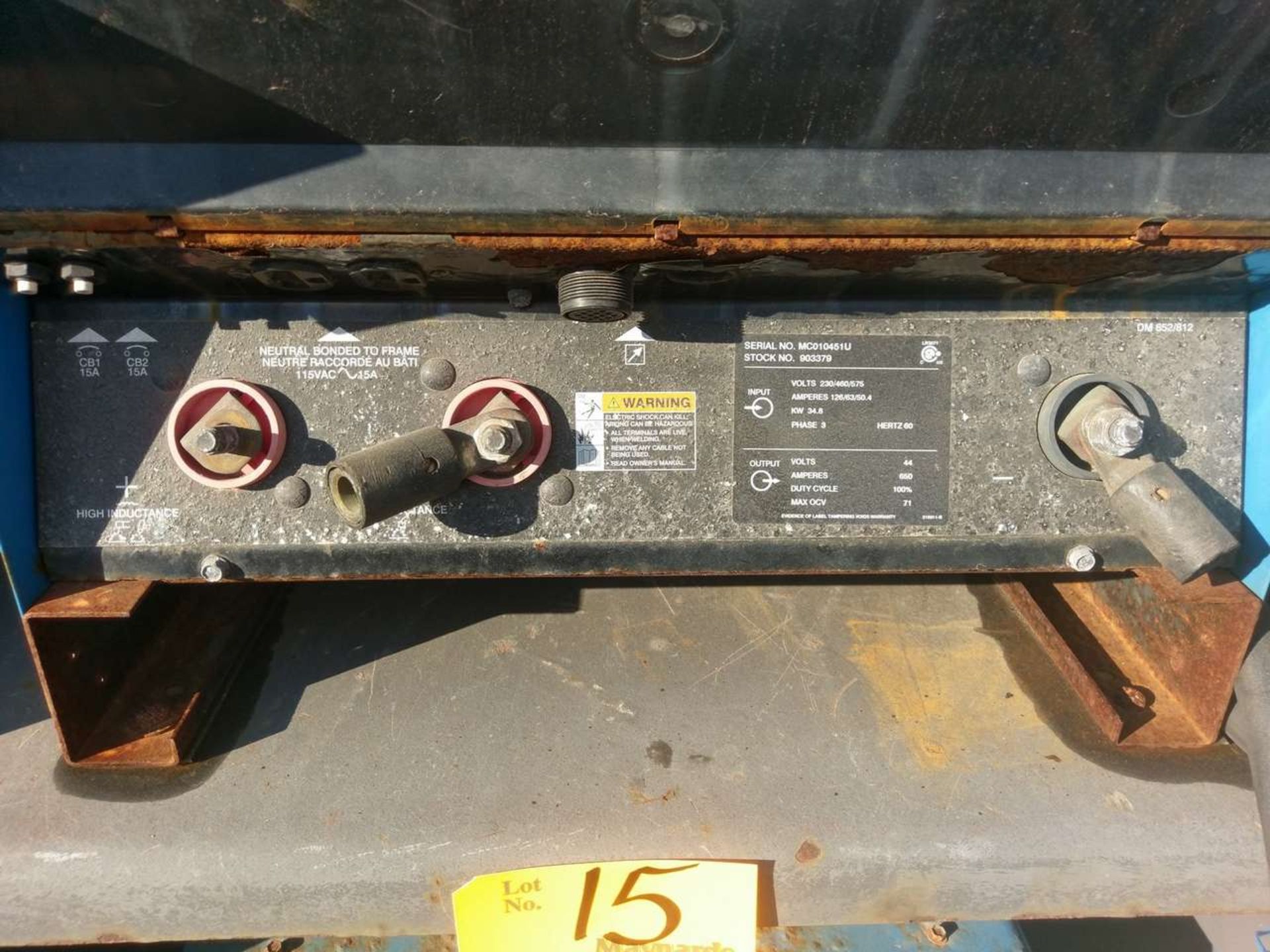 Miller Dimension 652 (2) CC/CV DC Welding Power Sources - Image 4 of 11