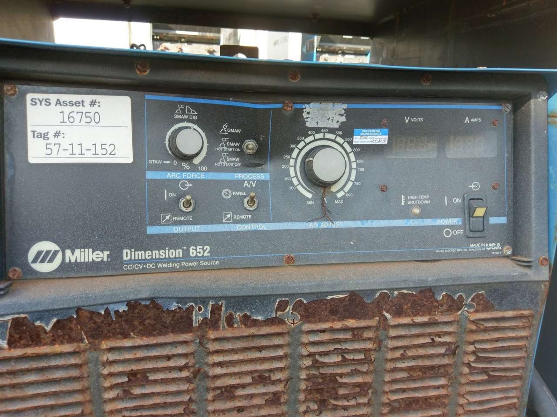 Miller Dimension 652 (2) CC/CV DC Welding Power Sources - Image 8 of 11