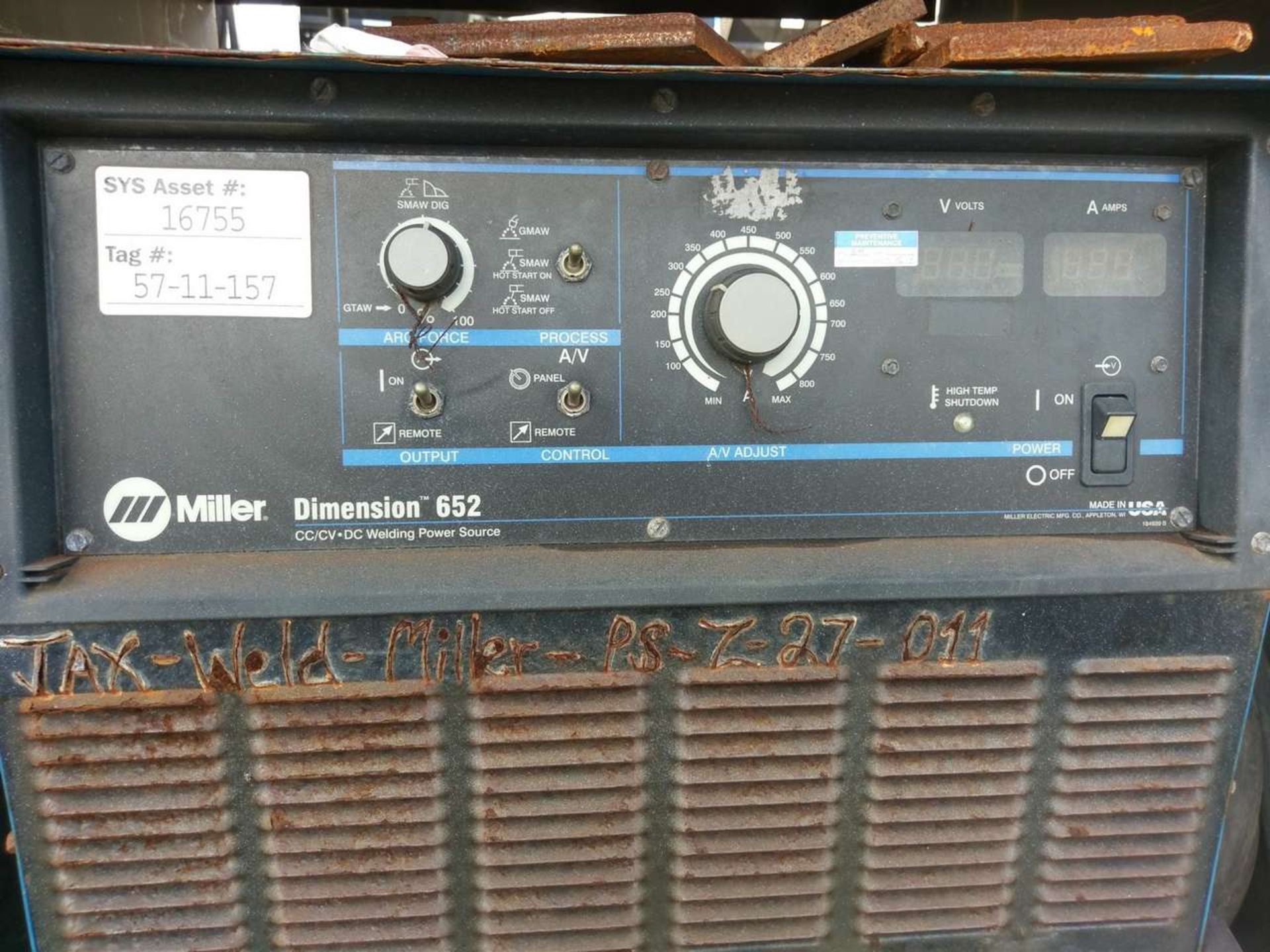 Miller Dimension 652 (2) CC/CV DC Welding Power Sources - Image 8 of 11