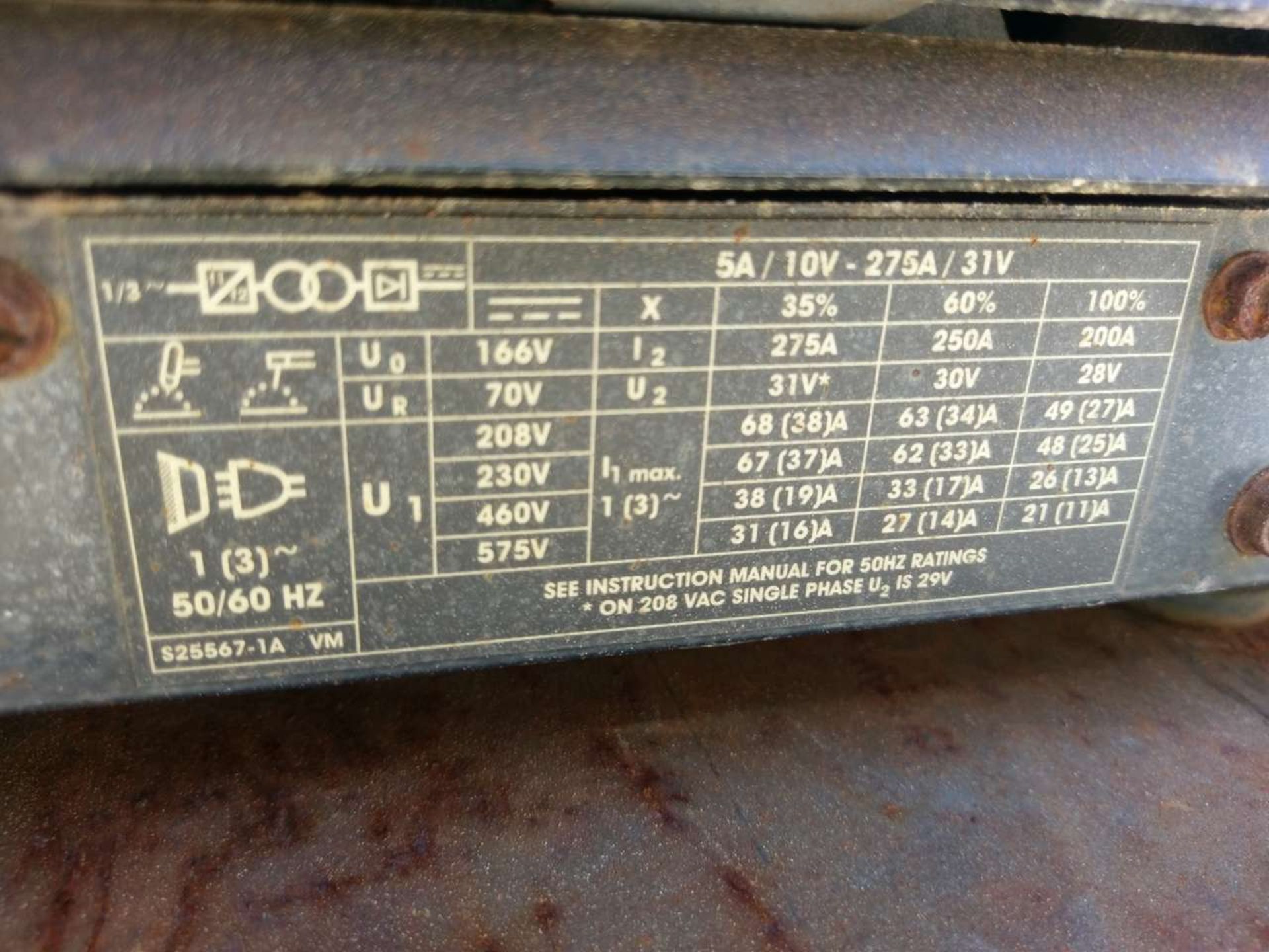 Lincoln Electric Invertec V-275 S (4) Welding Power Source - Image 8 of 16