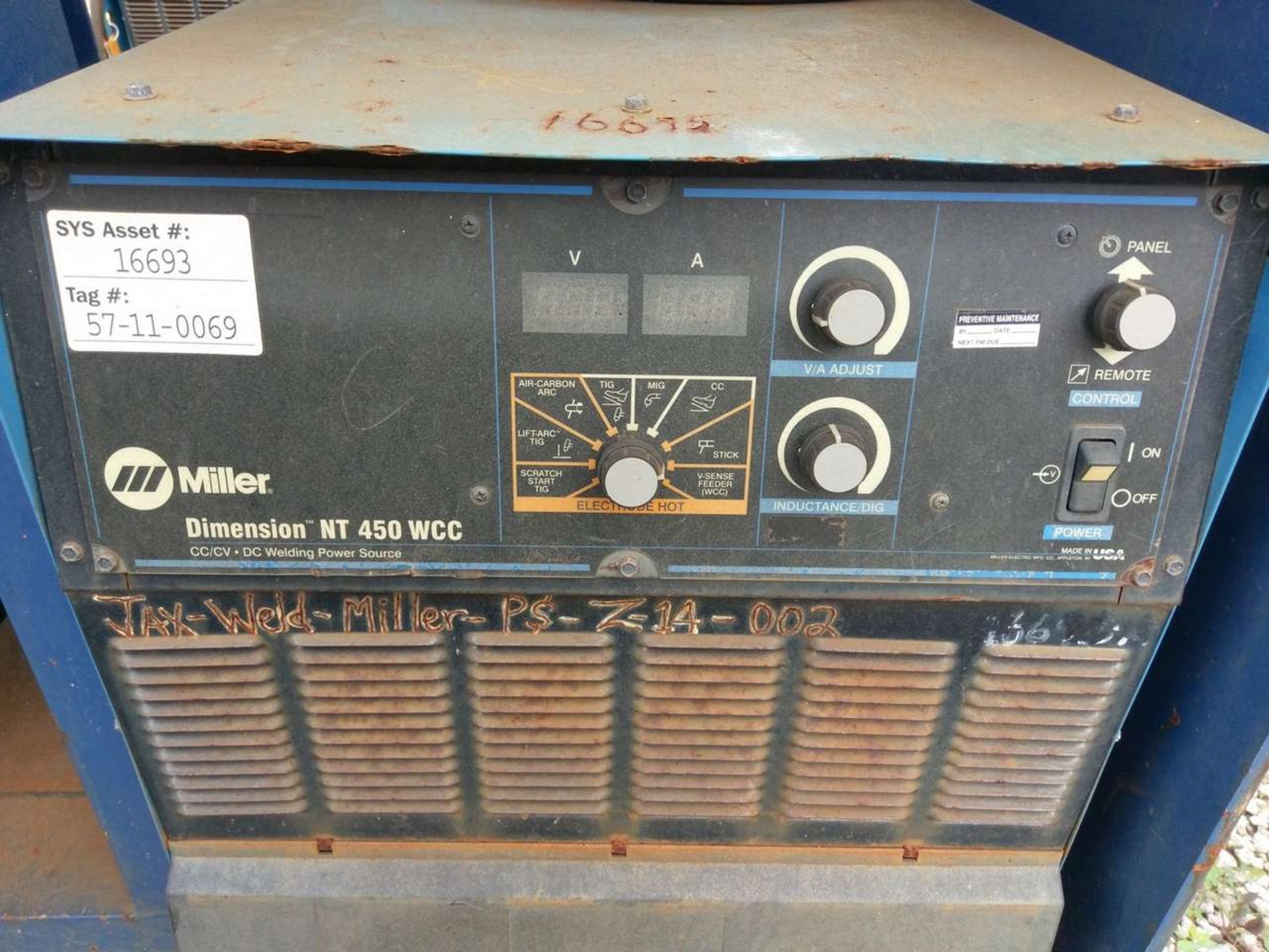 Miller Dimension NT 450 WCC (2) CC/CV DC Welding Power Sources - Image 9 of 12