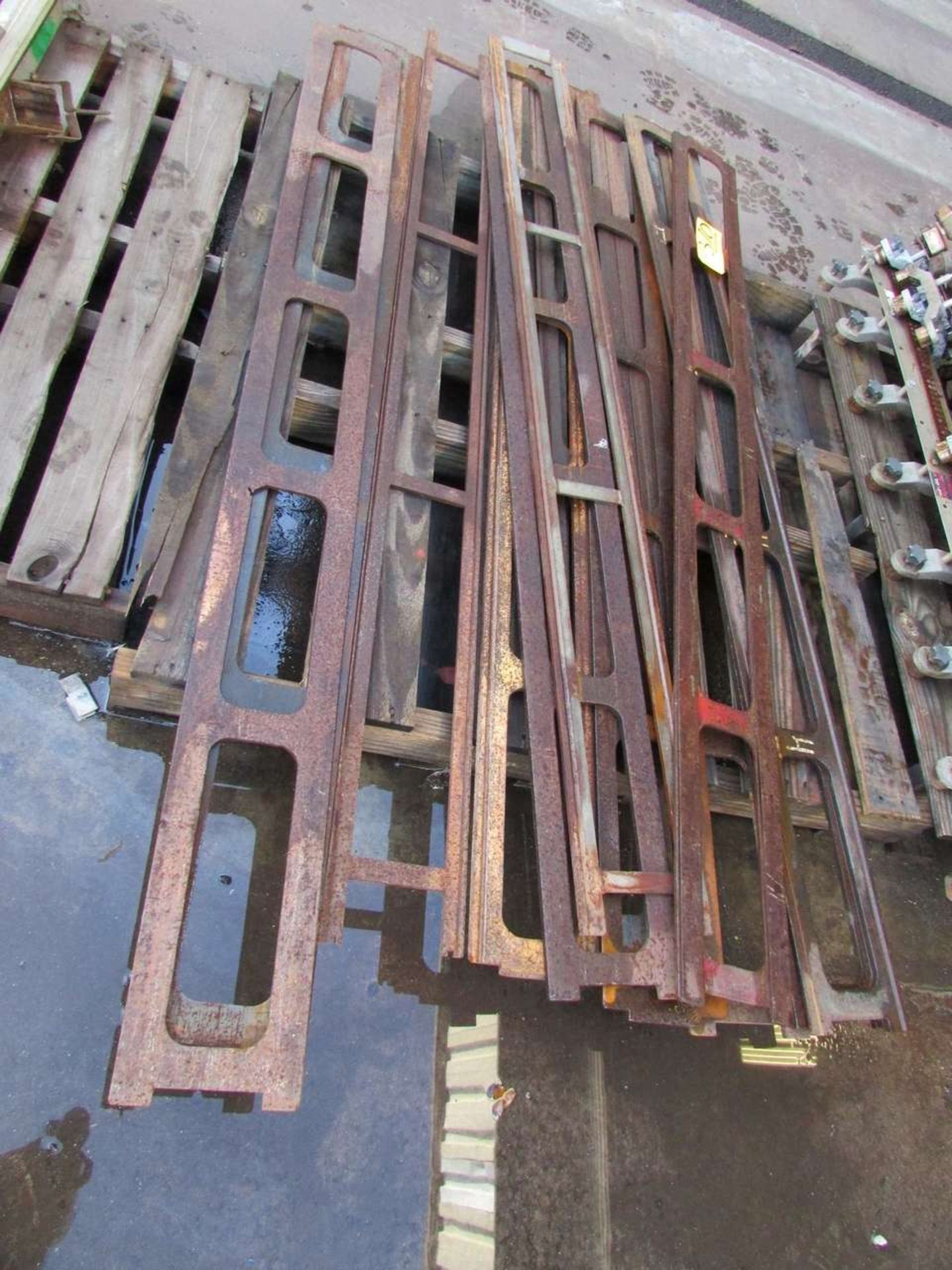 (12) Sections of Steel Track Welding Tracks - Image 3 of 3