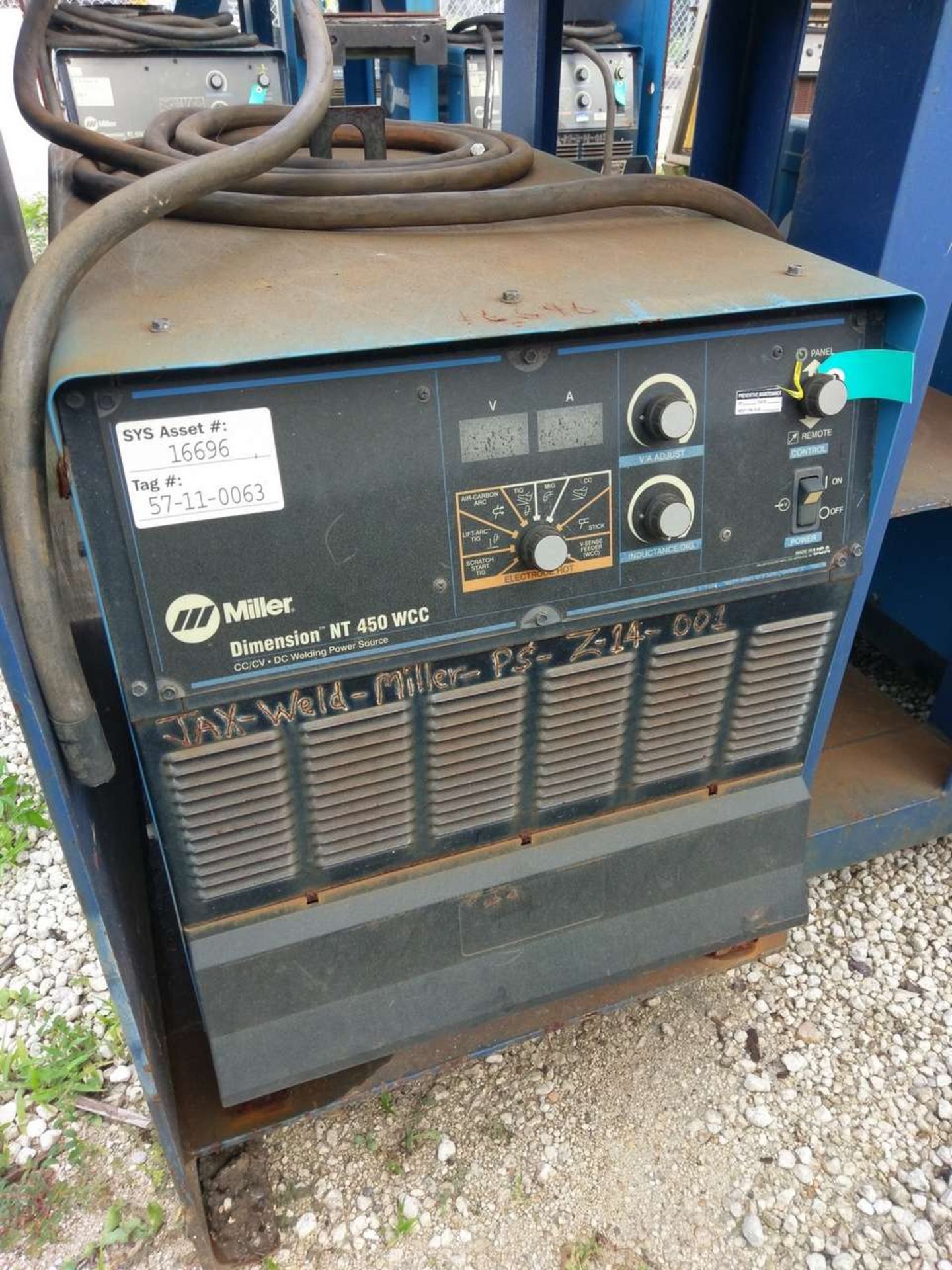 Miller Dimension NT 450 WCC (2) CC/CV DC Welding Power Sources - Image 3 of 12