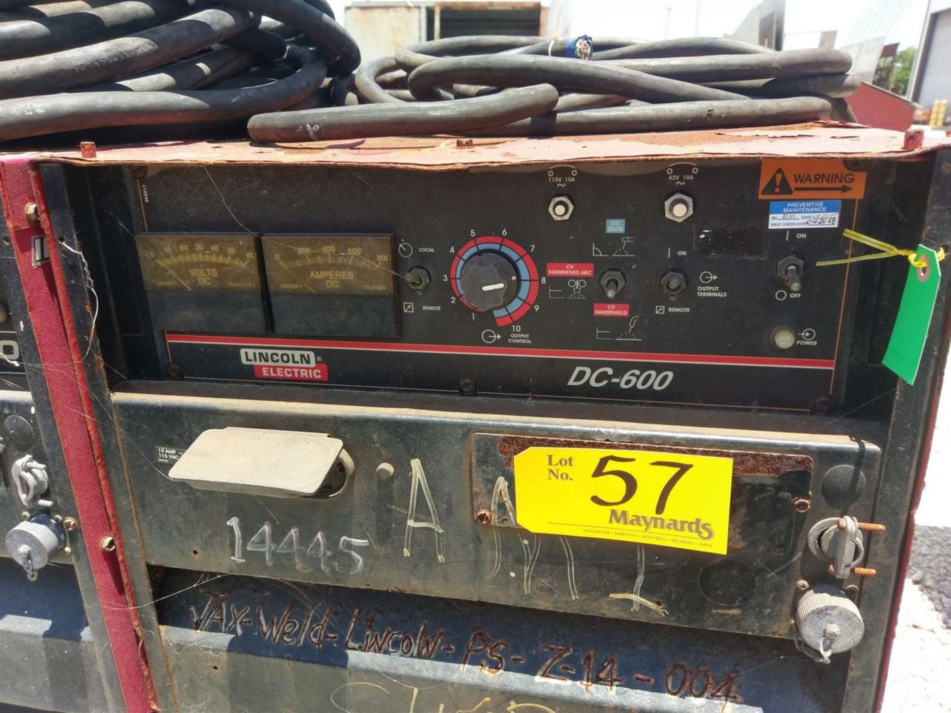 Lincoln Electric IdealArc DC600 Welding Power Source - Image 2 of 5