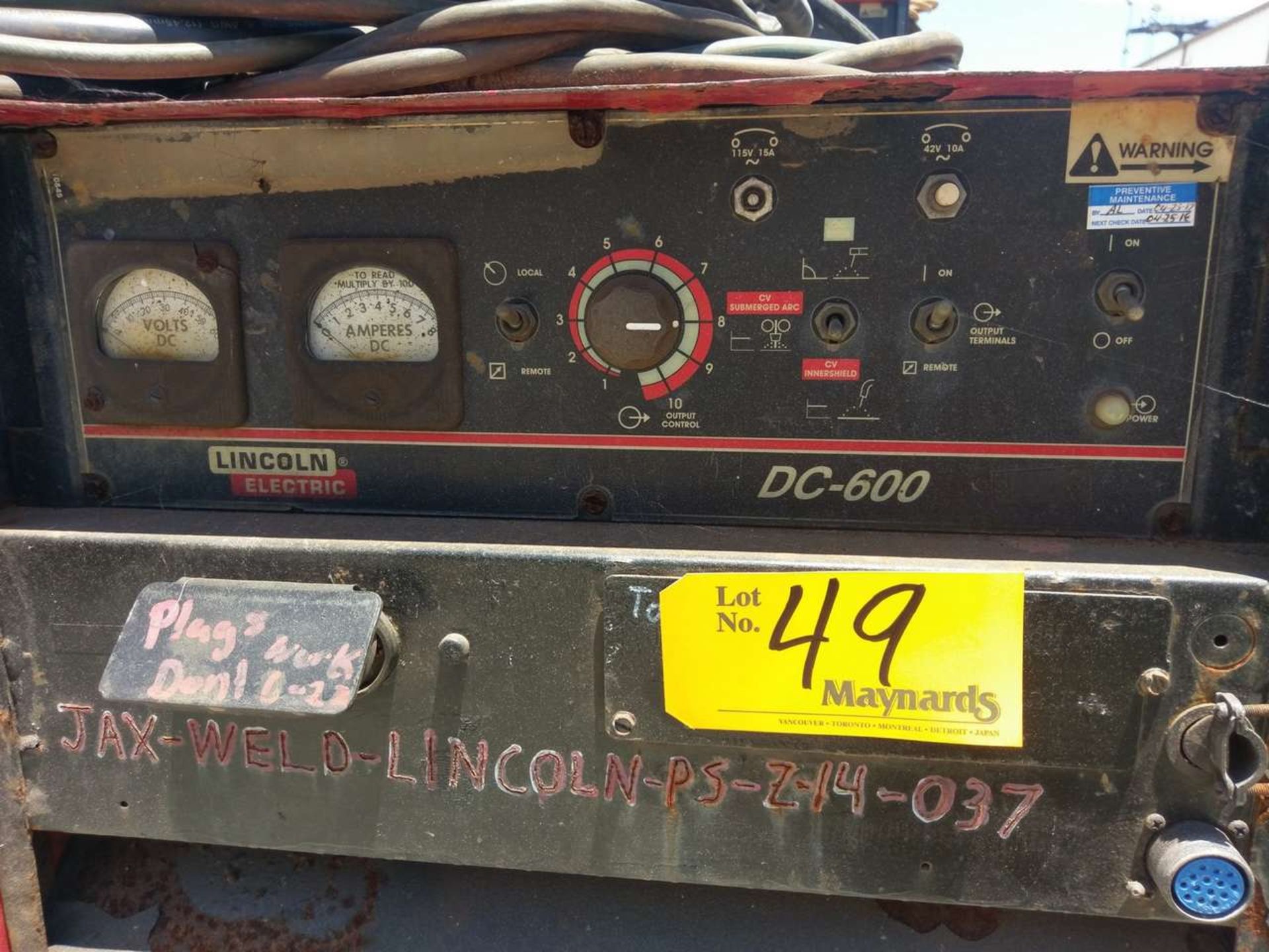 Lincoln Electric IdealArc DC600 Welding Power Source - Image 2 of 5