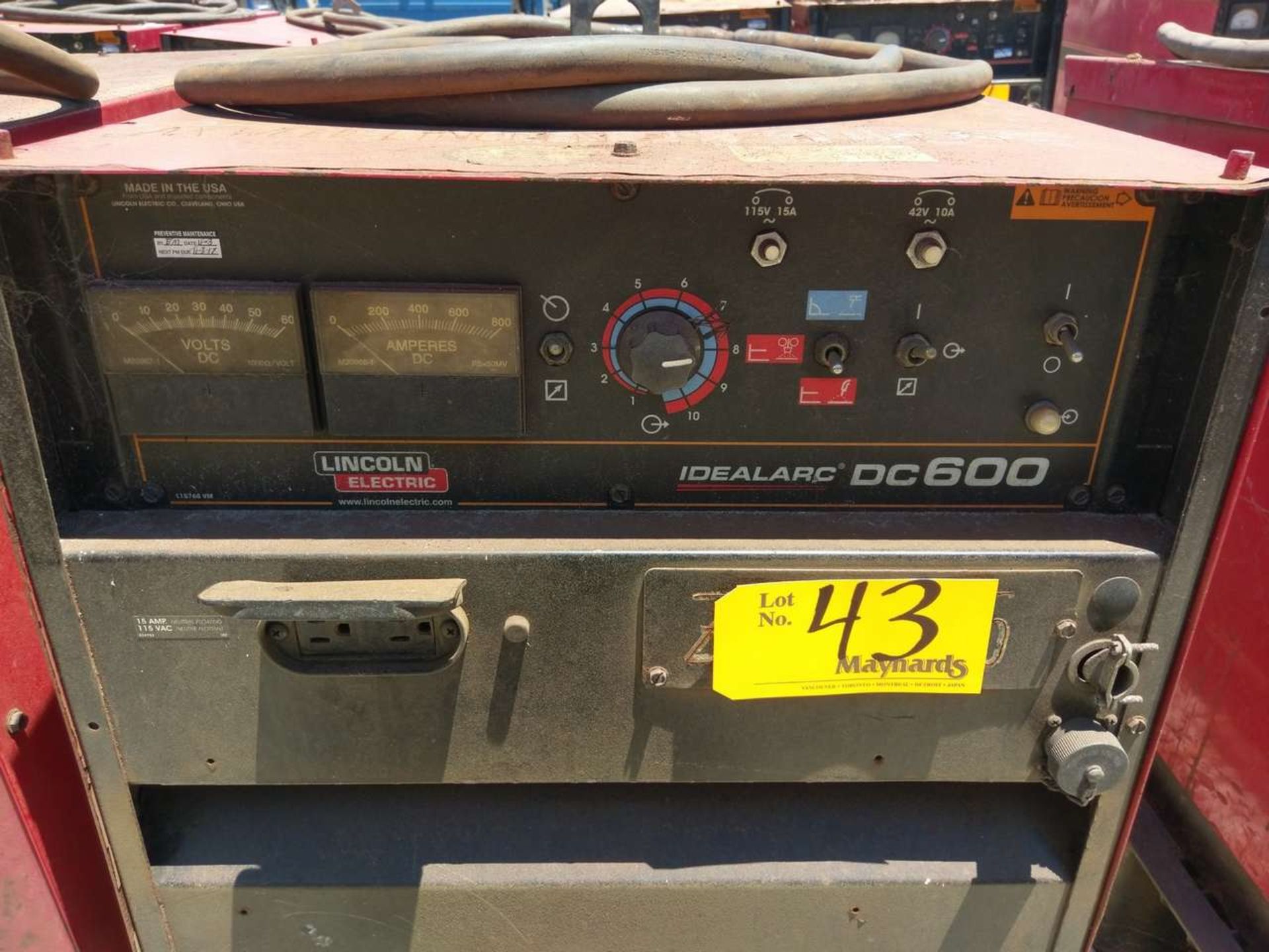 Lincoln Electric IdealArc DC600 Welding Power Source - Image 2 of 6