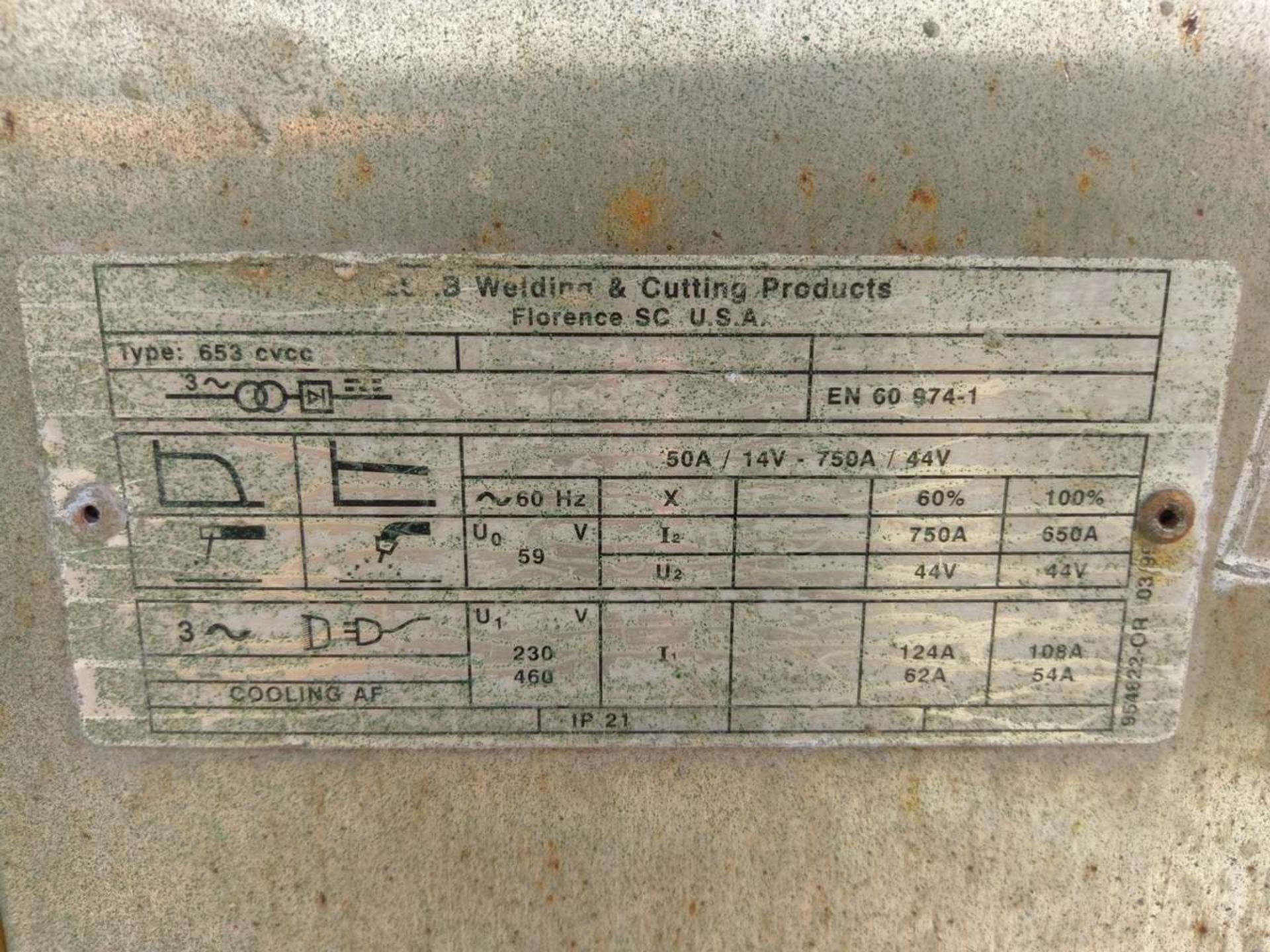 ESAB 653 CVCC (4) CC/CV Welding Power Sources - Image 7 of 26