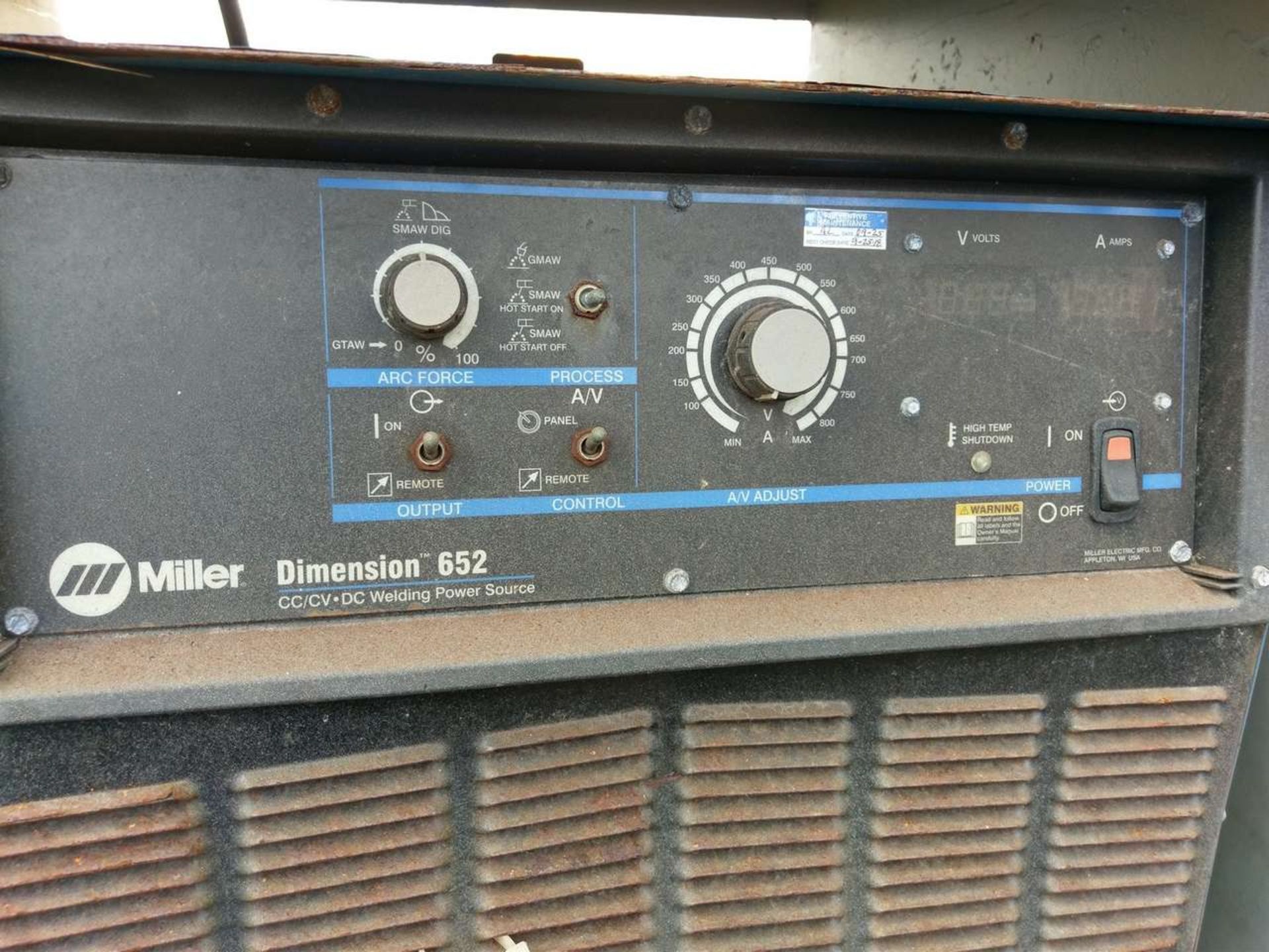 Miller Dimension 652 (2) CC/CV DC Welding Power Sources - Image 8 of 11