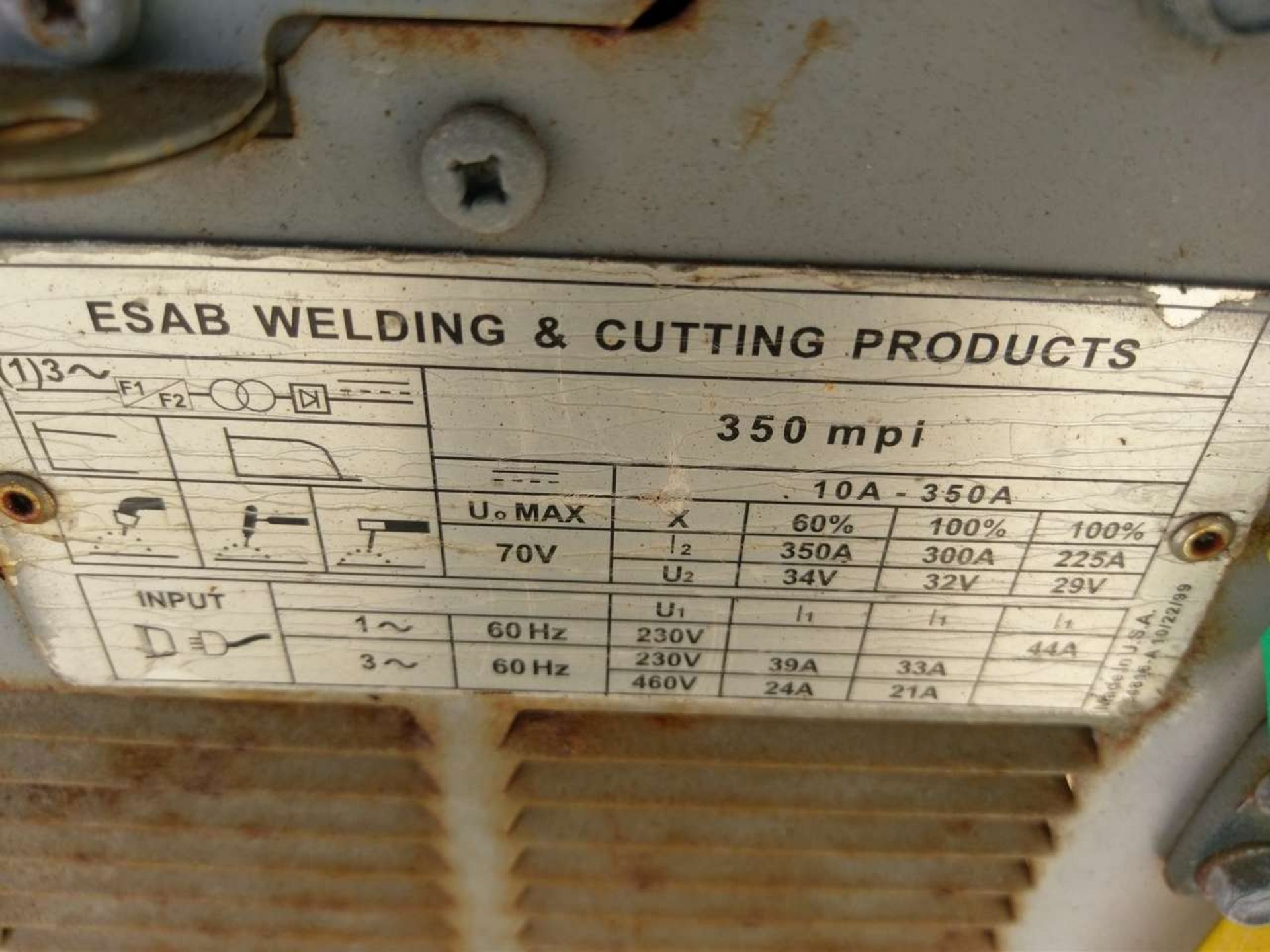 ESAB 350 mpi (4) Welding Power Source - Image 5 of 18