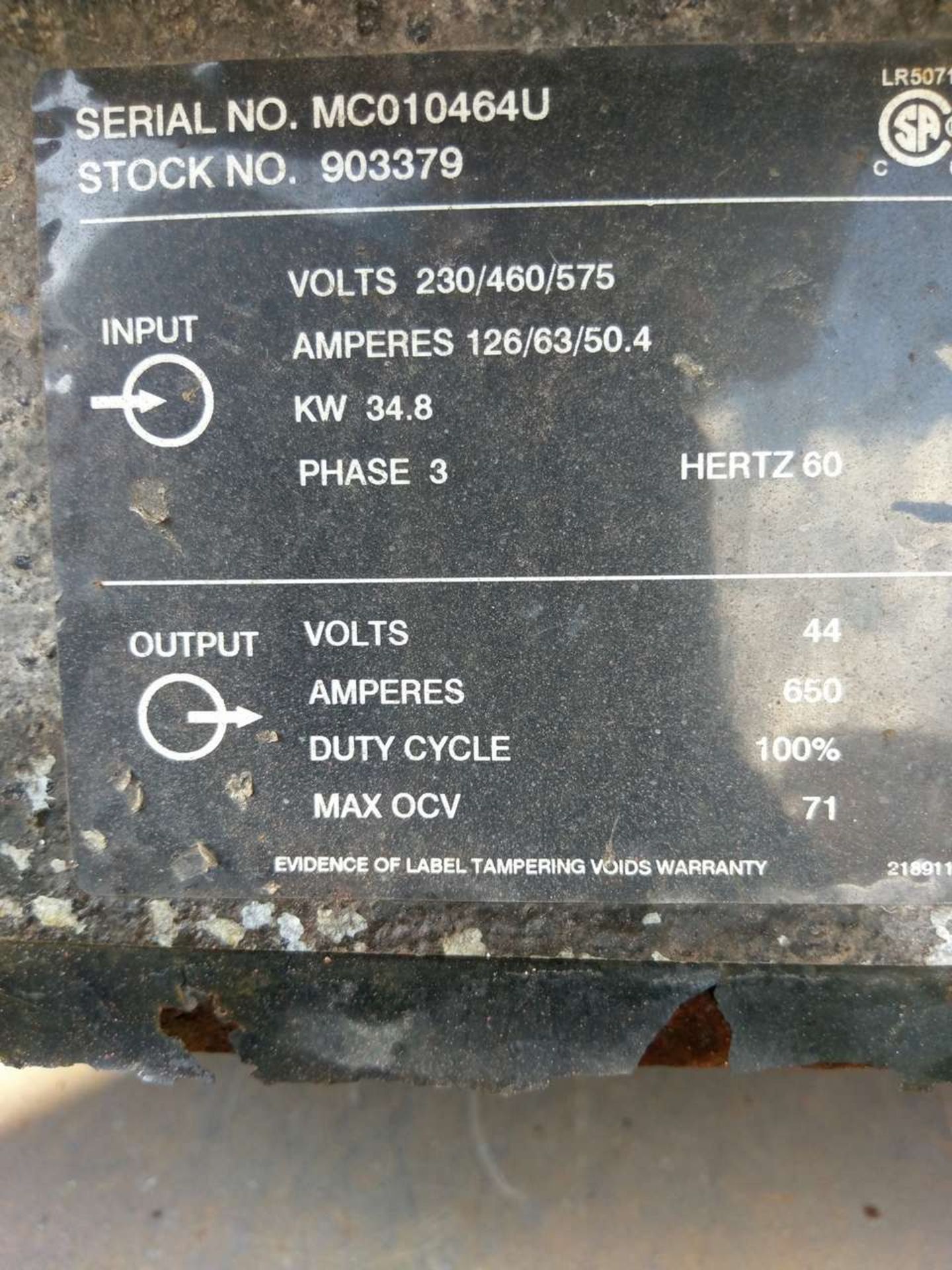 Miller Dimension 652 (2) CC/CV DC Welding Power Sources - Image 10 of 11