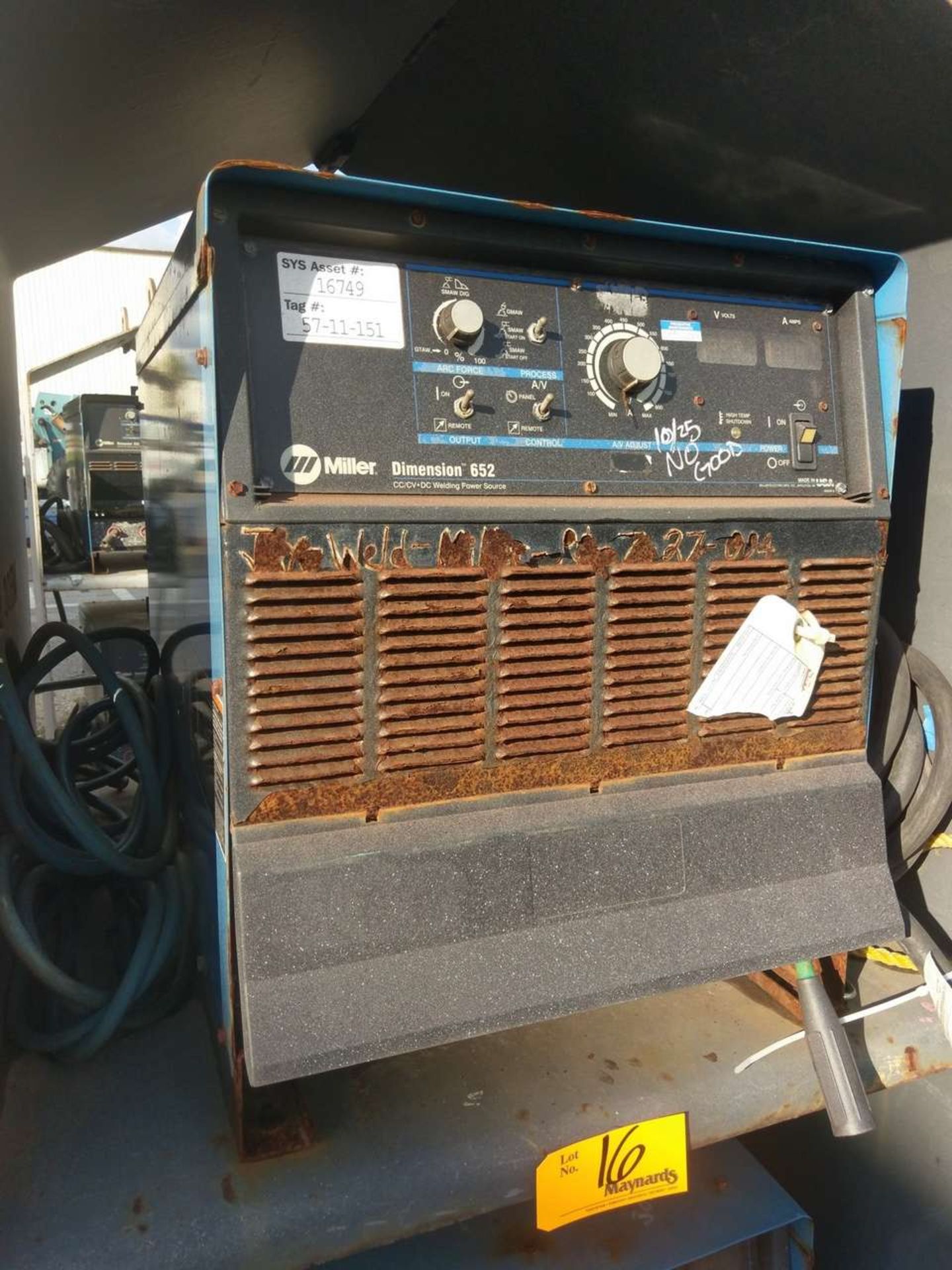 Miller Dimension 652 (2) CC/CV DC Welding Power Sources - Image 2 of 11