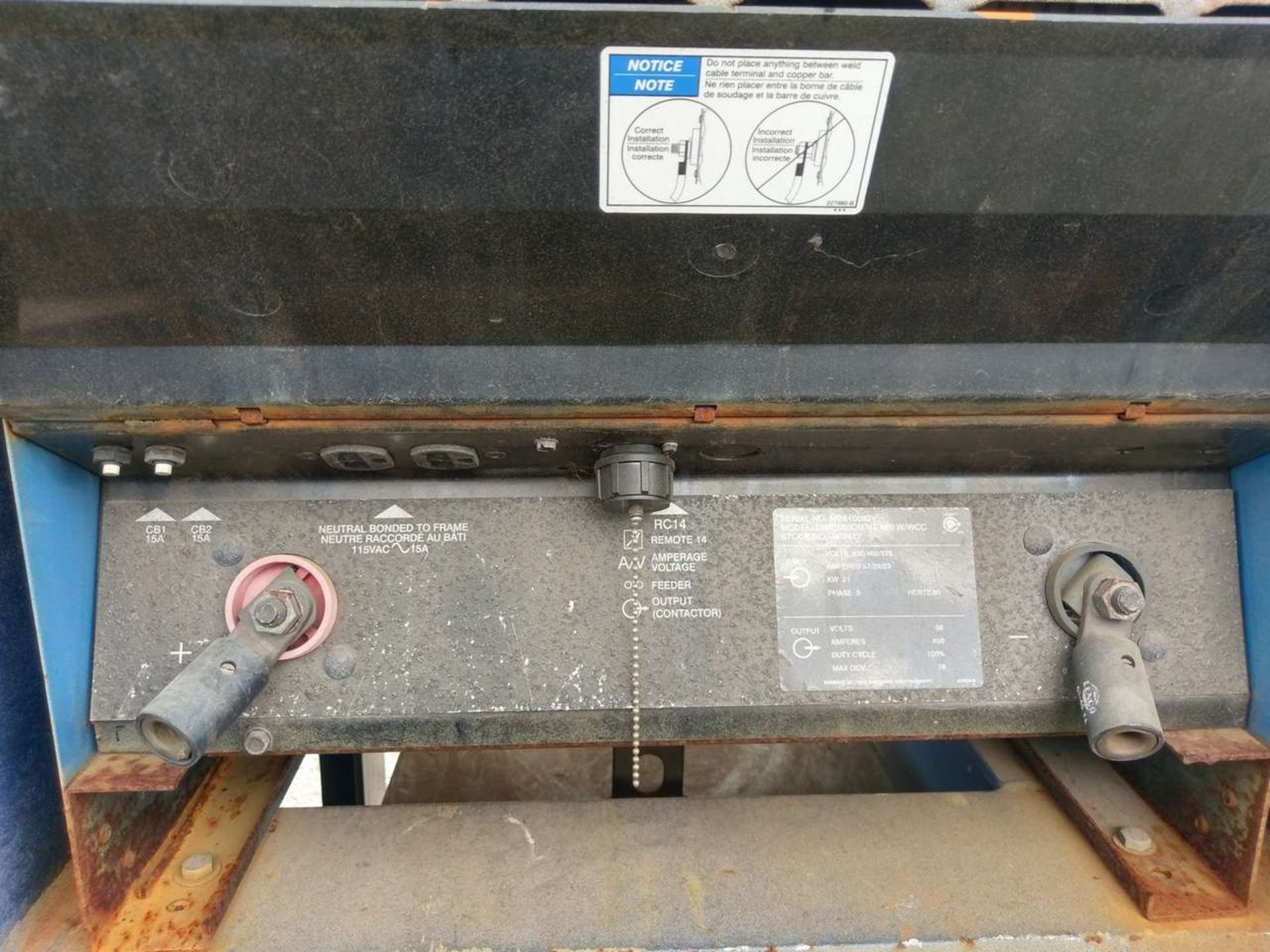 Miller Dimension NT 450 WCC (4) CC/CV DC Welding Power Sources - Image 10 of 22