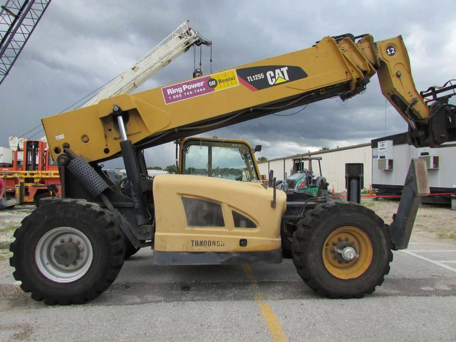 2011 CAT TL1255 Diesel Telescoping All Terrain Fork Truck - Image 8 of 15