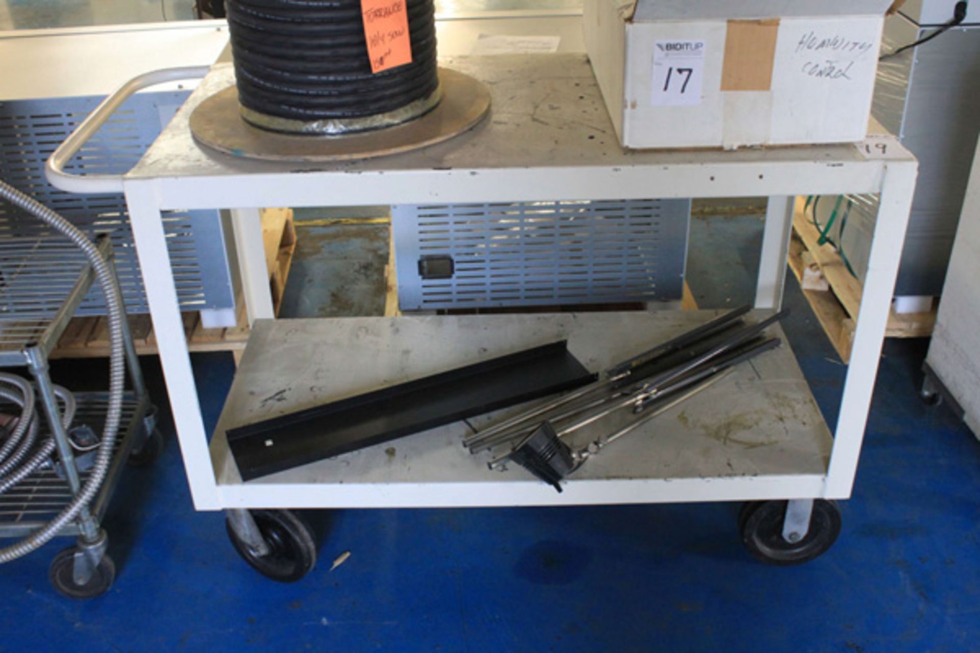 Metal Shop Cart on Casters (2' x 4' x 3' H)