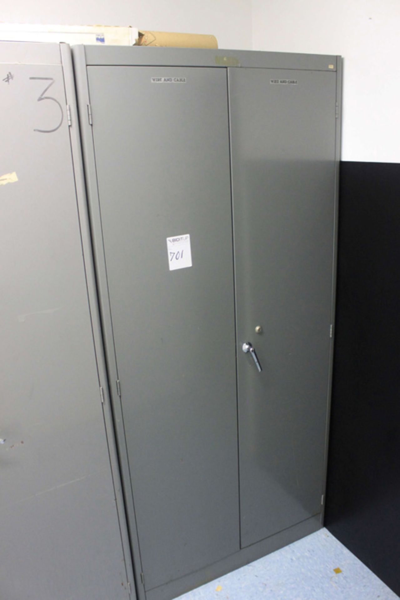 2-Door Cabinet (3' x 21" D x 78" H) w/ Contents