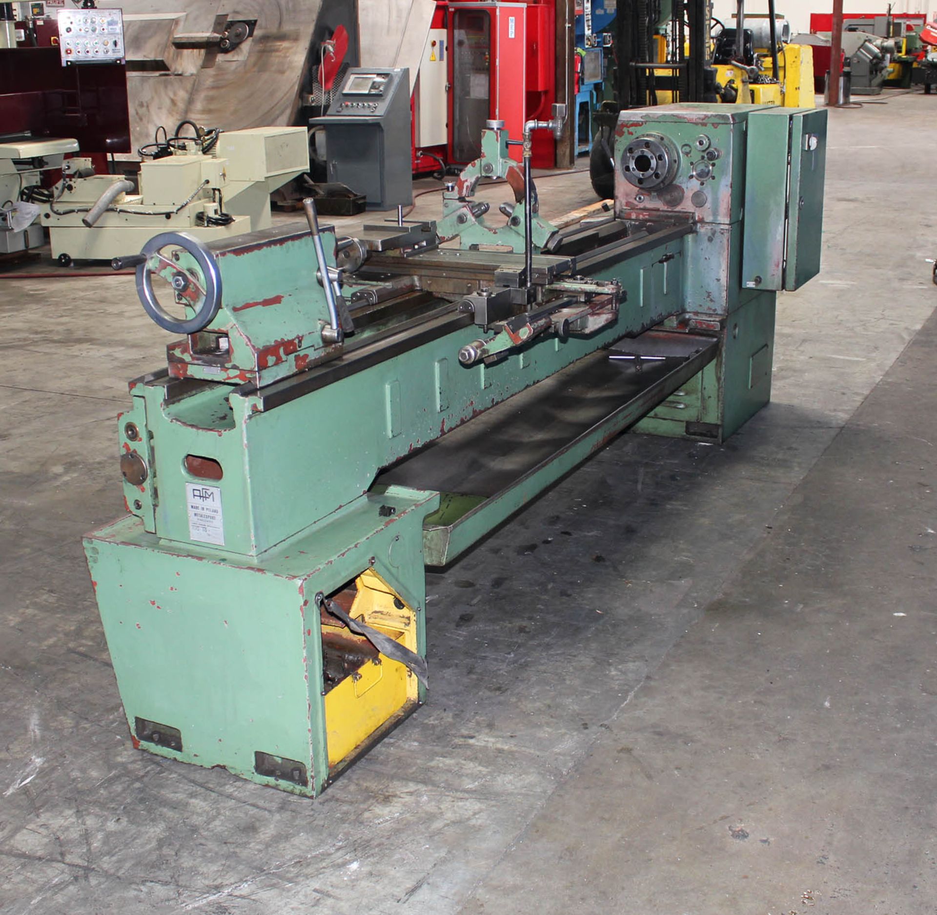 AFM Andychow 18"/25" x 80" Engine Lathe, 3-Jaw Chuck, Taper Attachment, Steady Rest (4774) - Image 4 of 7