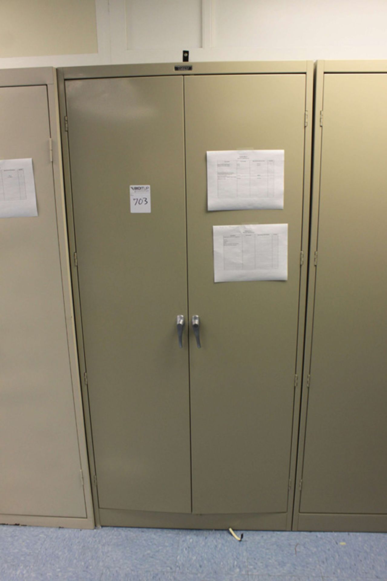 Tennsco 2-Door Cabinet (3' x 17-3/4" D x 78" H) w/ Contents