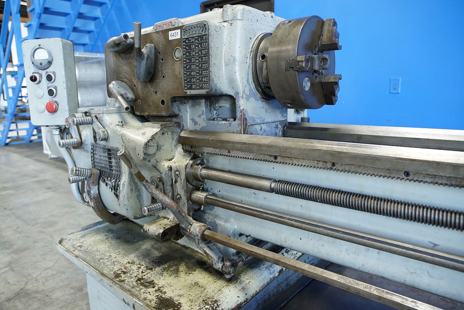 Sidney 16916 Lathe, 16” x 150”, 3-Jaw Chuck, Taper Attachment, Steady Rest (6431) - Image 7 of 10