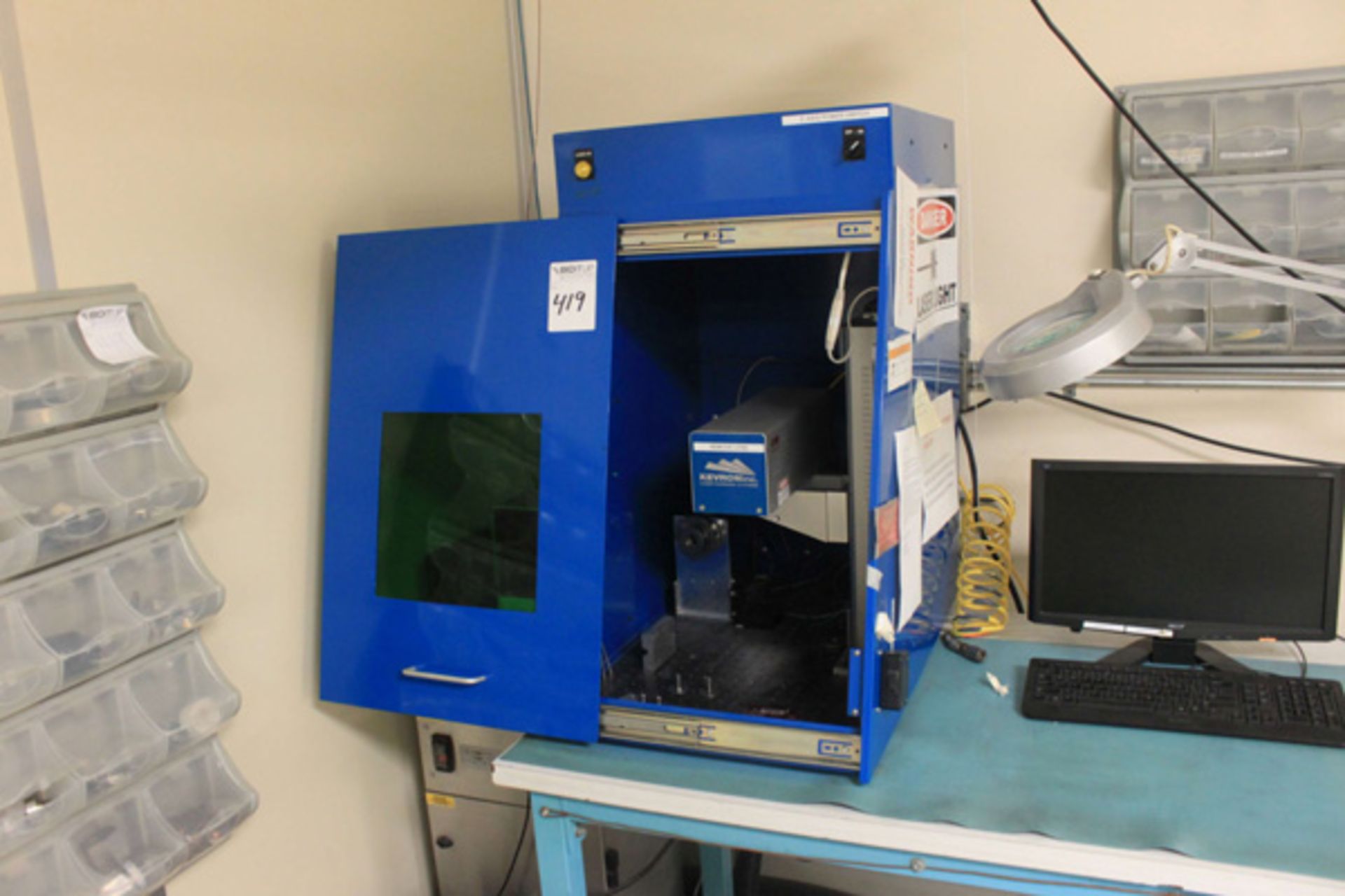 (2010) Kevron Elite Mark XX Laser Marking System, S/N 2005280, BOFA Advantage Laser Fume