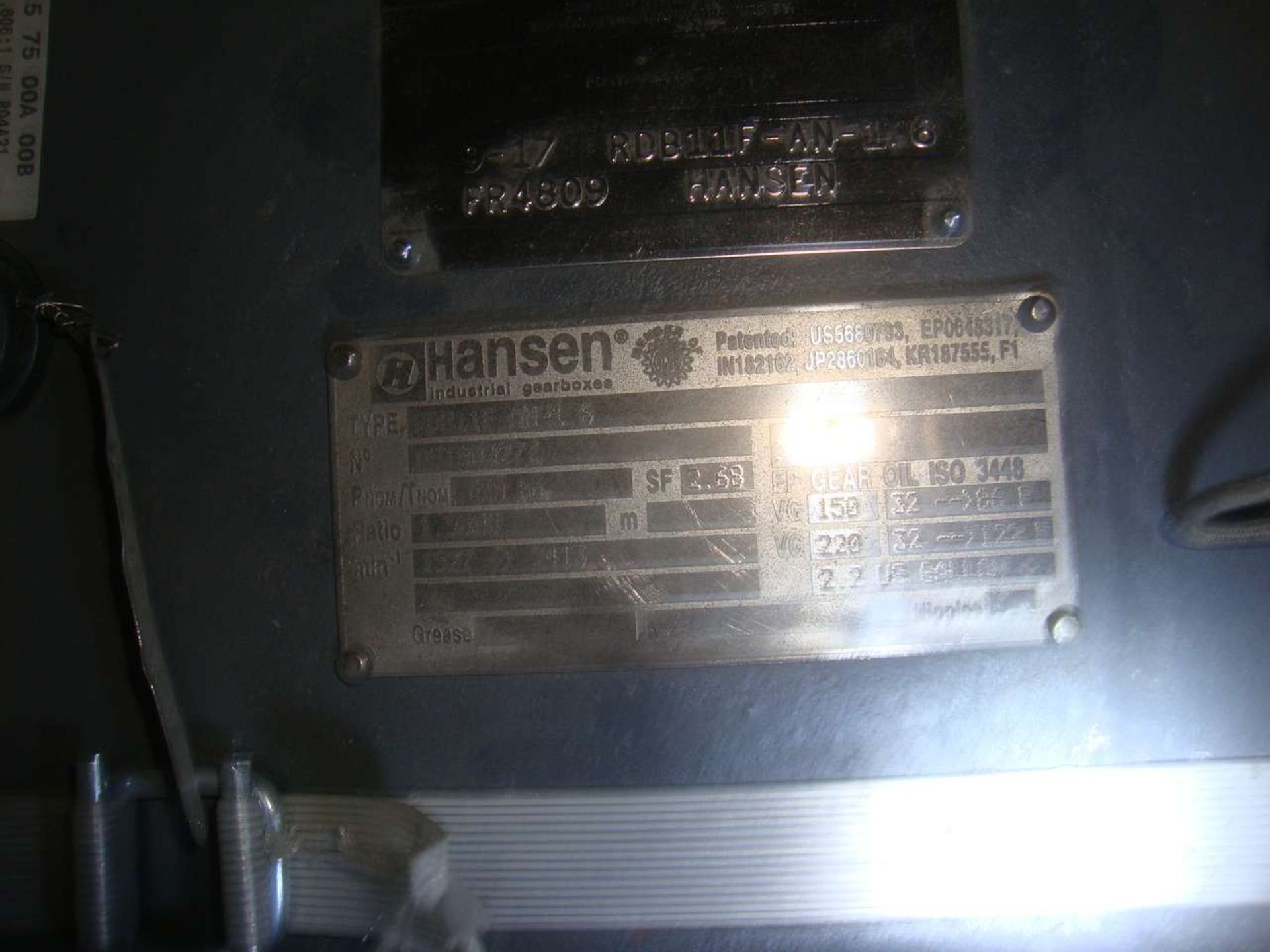 Hansen RDV11F-AN Ratio Reducer - Image 3 of 3