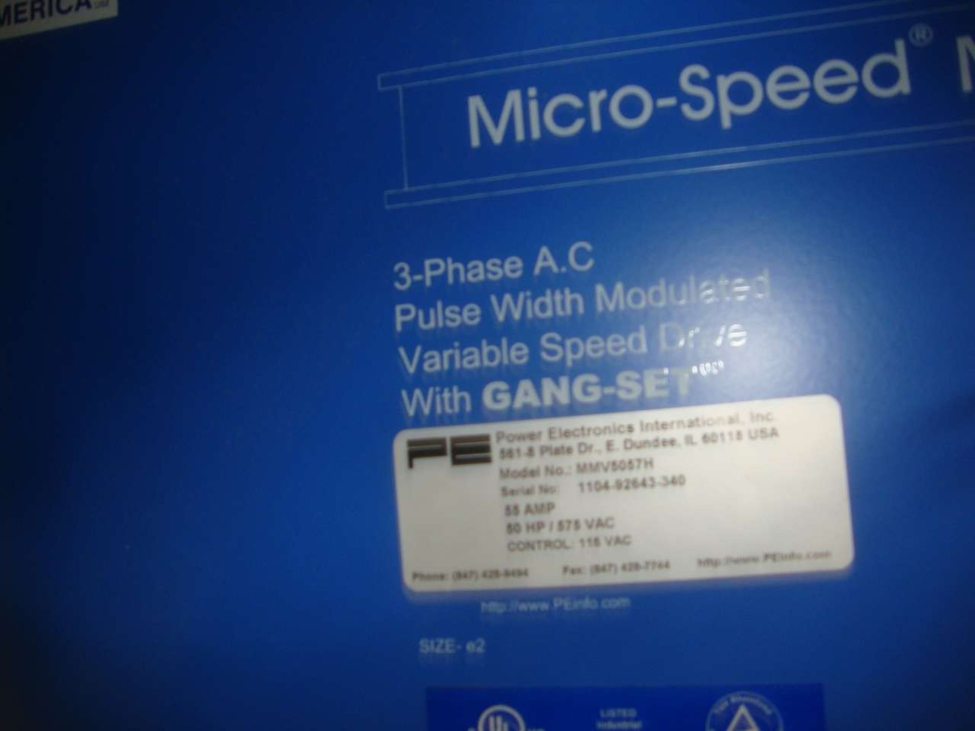 Power Electronics MMV5057H Micro Speed Variable Speed Drive Control - Image 3 of 3