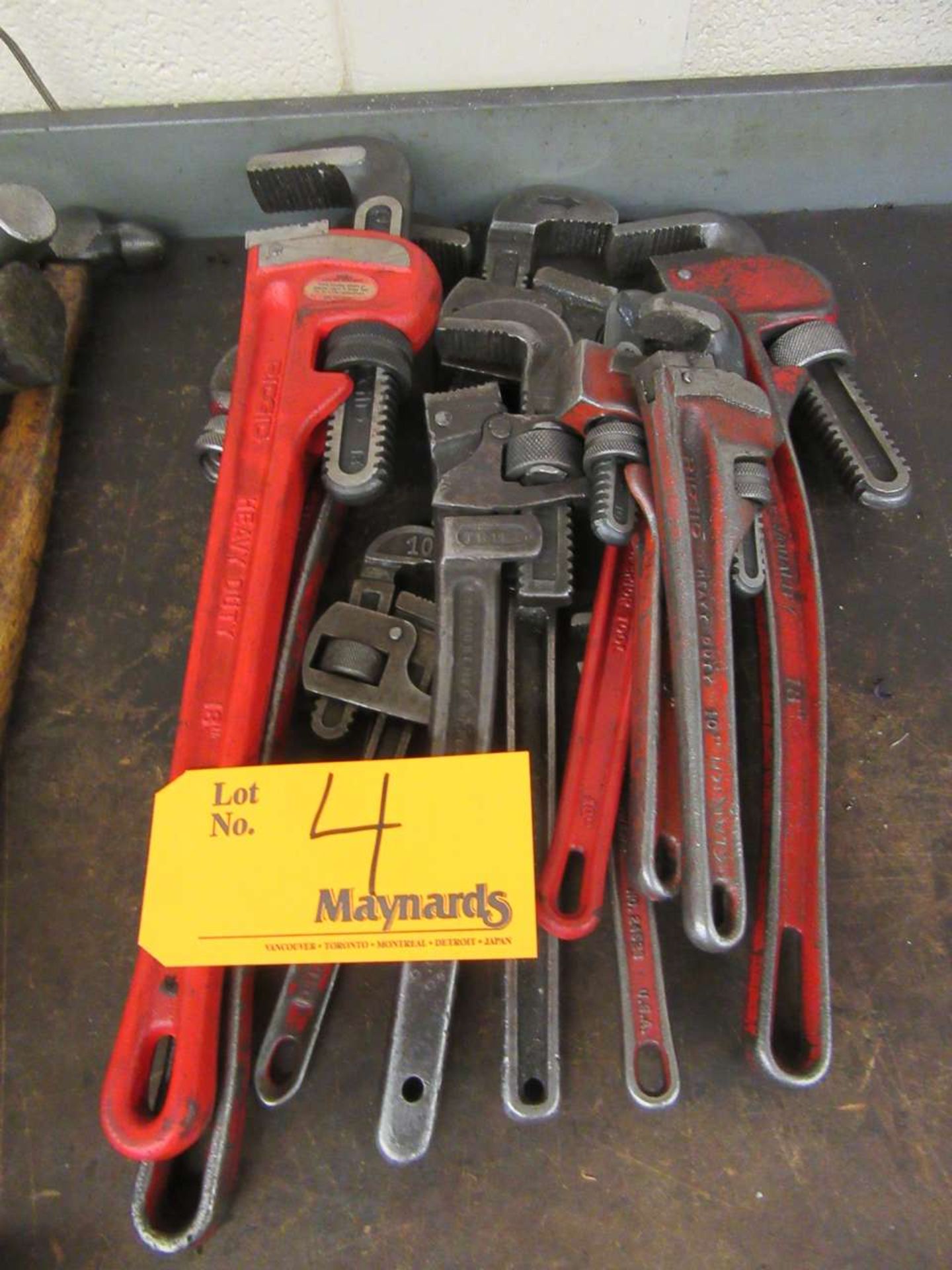 (10) Pipe Wrenches