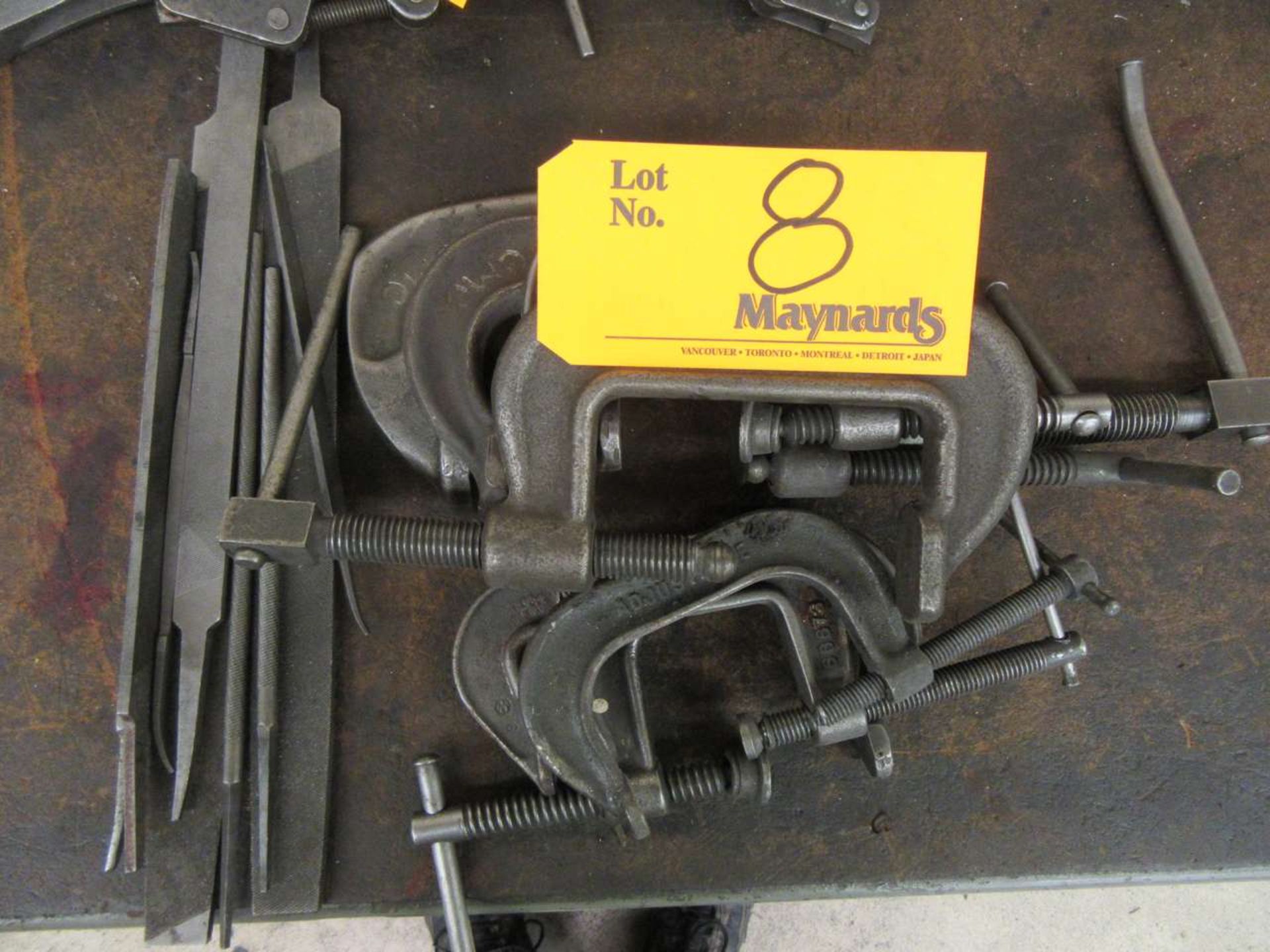 Lot of C-clamps and files