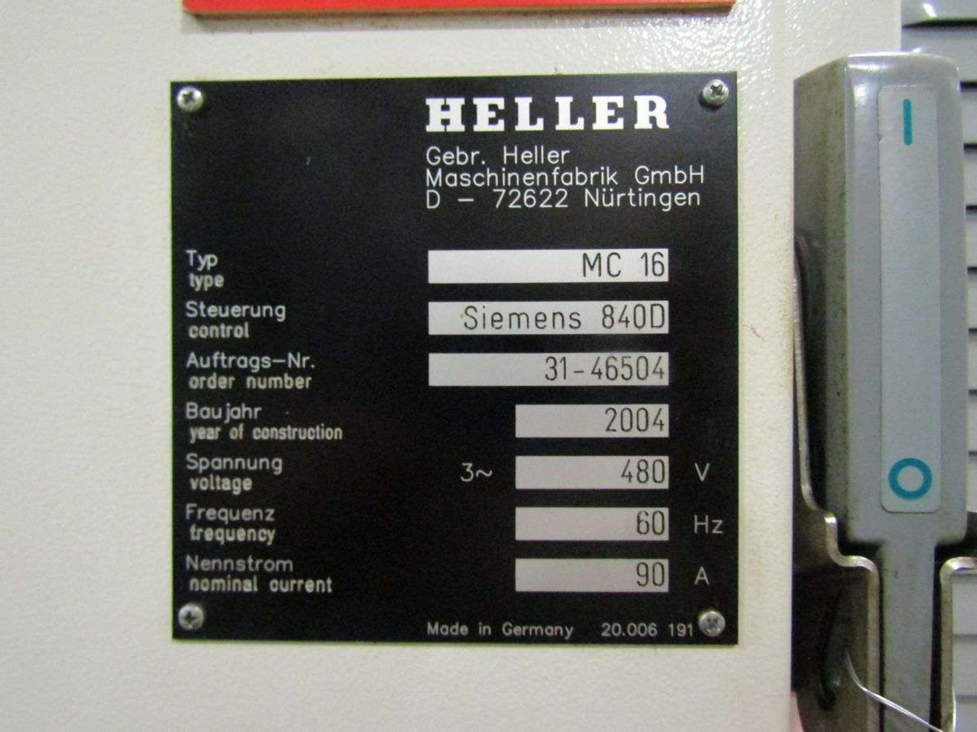 2004 Heller MC16 CNC Horizontal Machining Center - Image 6 of 7