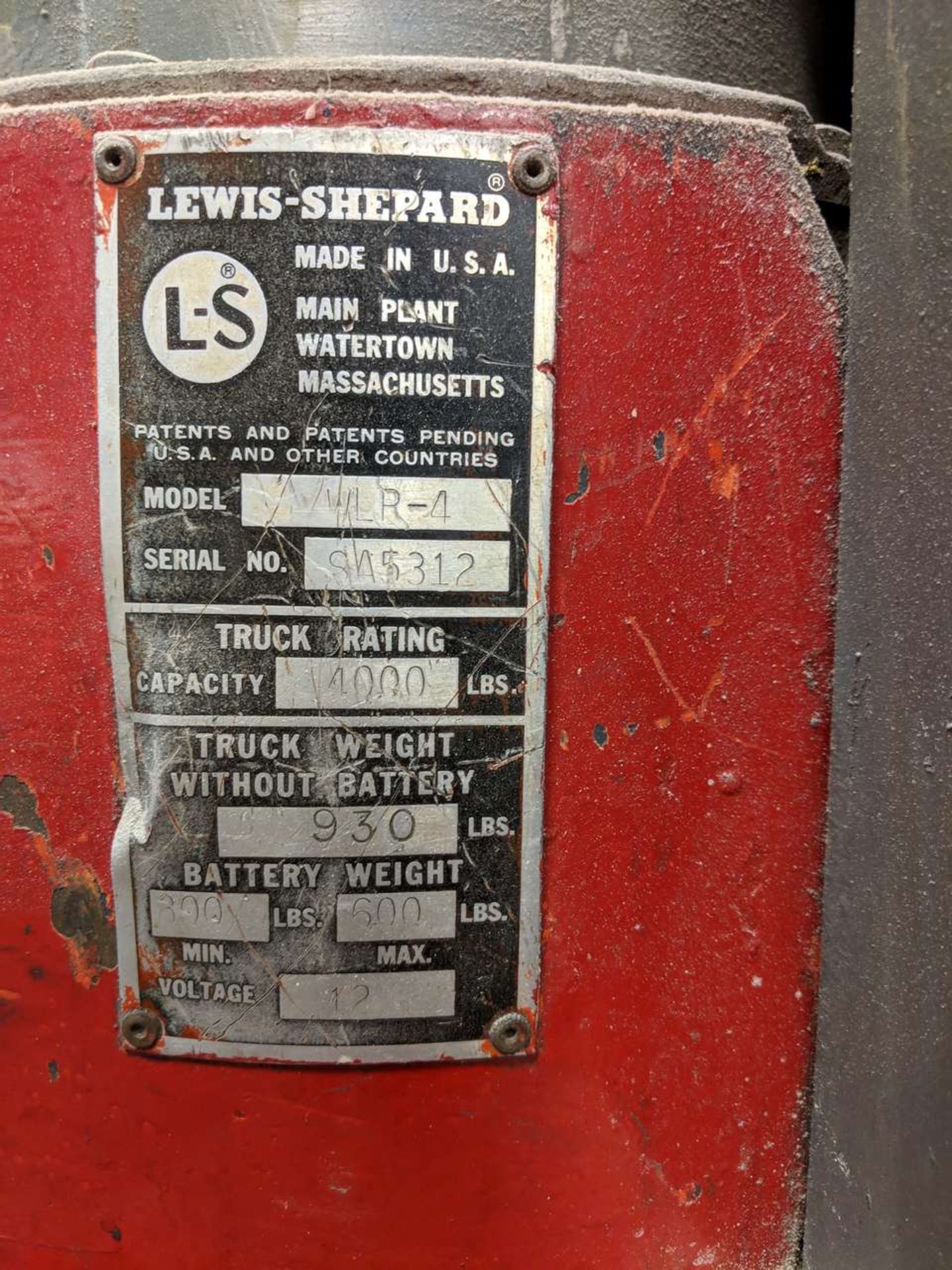 LEWIS-SHEPPARD WRL-1 MOTORIZED PALLET JACK - Image 3 of 9